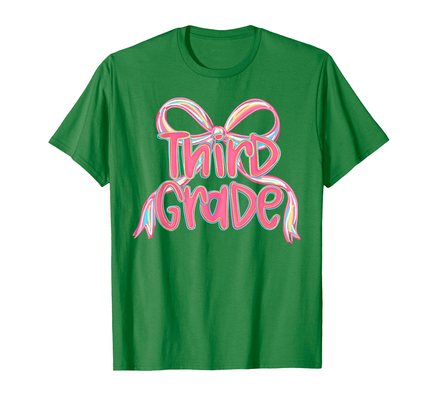 Preppy Third Grade Back To School 3rd Grade Teachers Girls T-Shirt