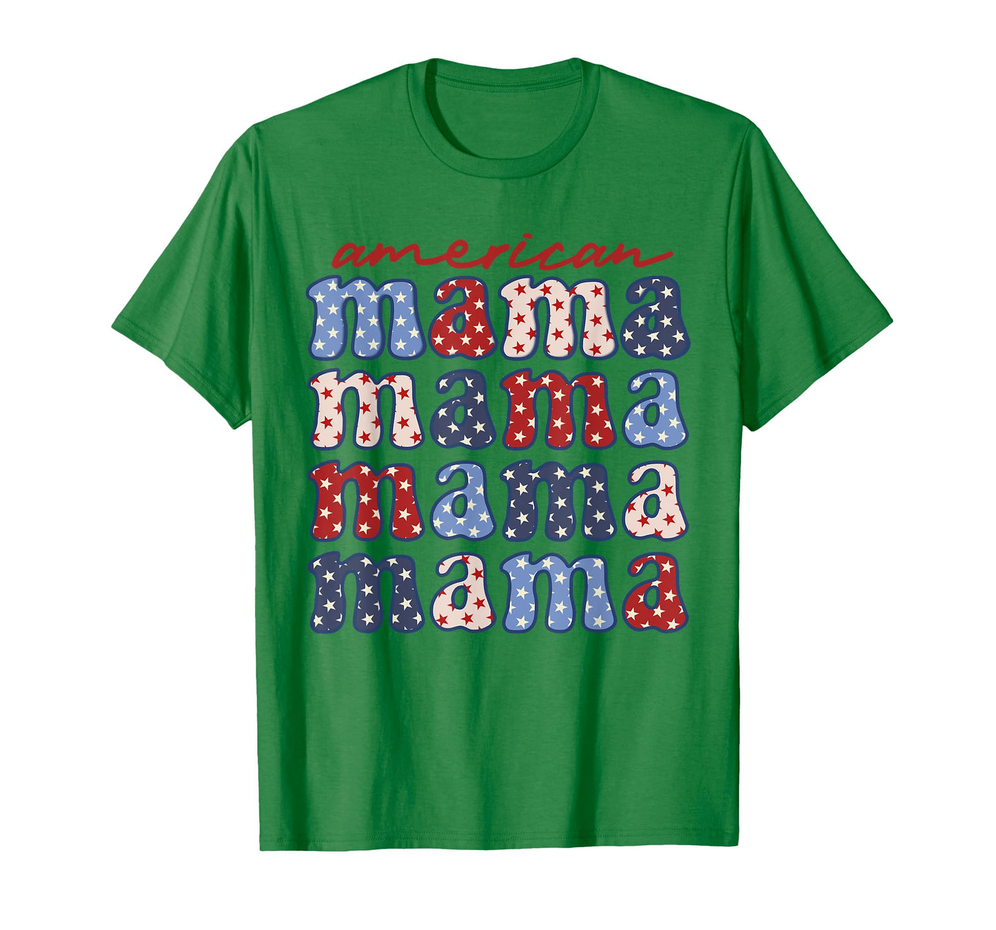 American Mama Mother's Day 4th Of July American Flag T-Shirt