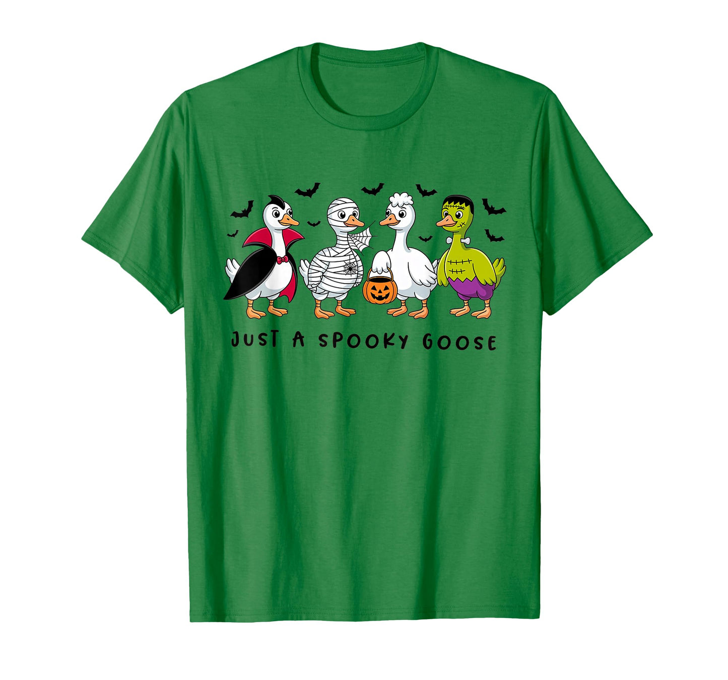 Just A Spooky Goose Halloween Silly Goose Funny Halloween T-Shirt