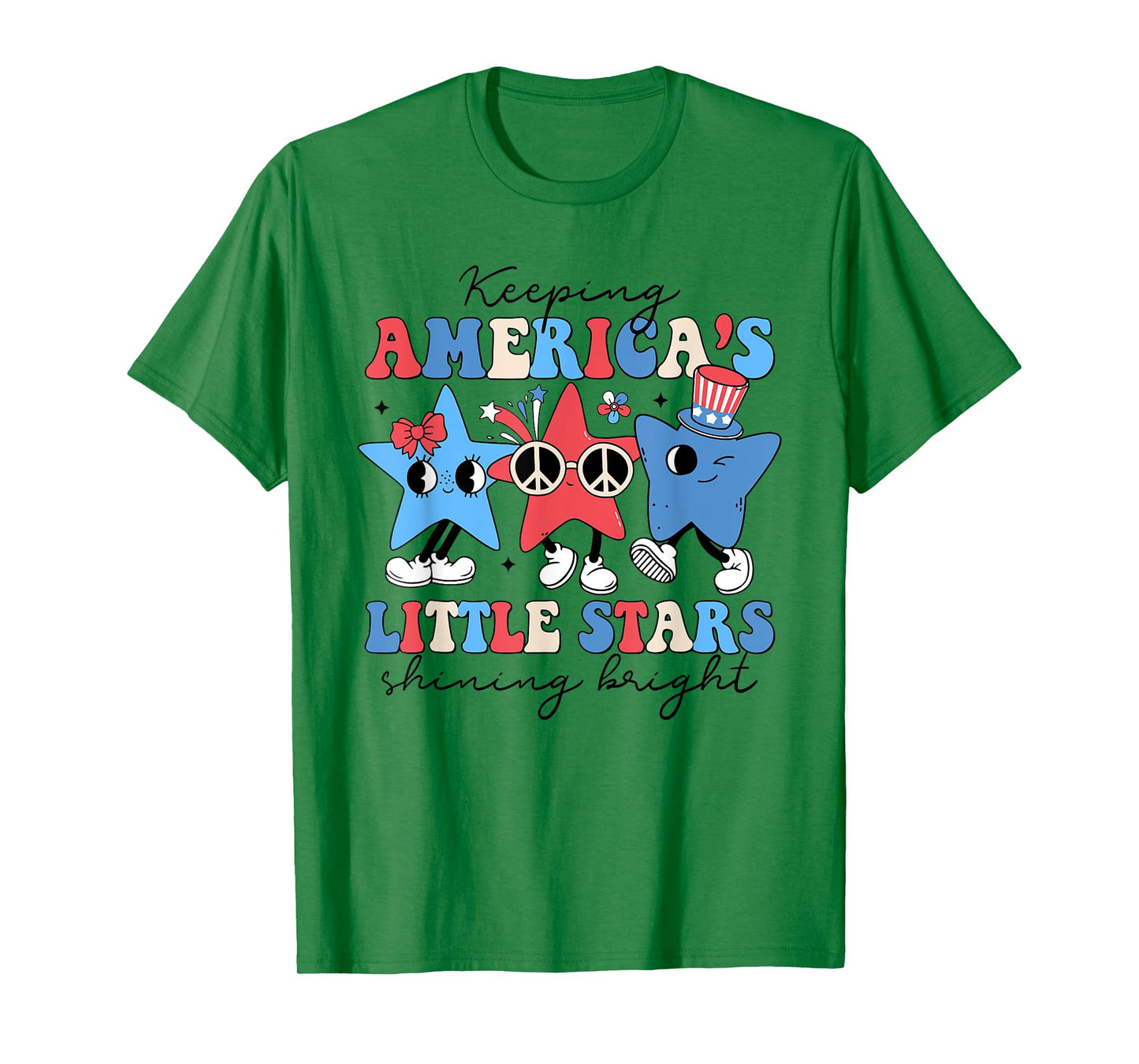 Keeping America's Little Stars Shining Bright 4th Of July Women Men T-Shirt
