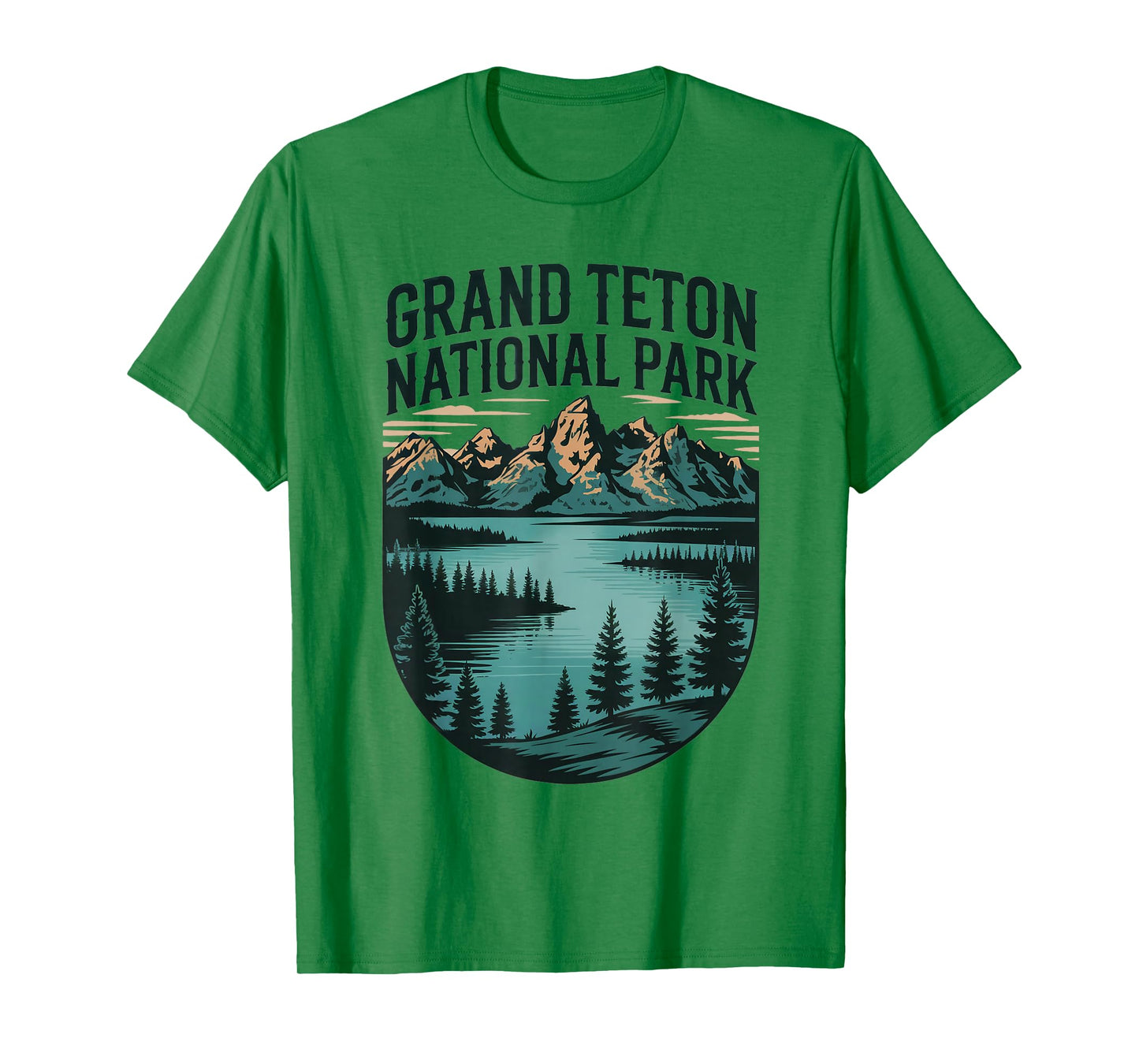 Grand Teton National Park Retro Hiking US National Park T-Shirt