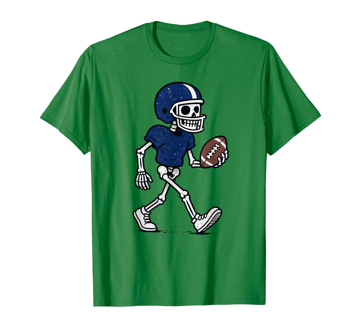 Halloween Vintage Skeleton Football T-Shirt