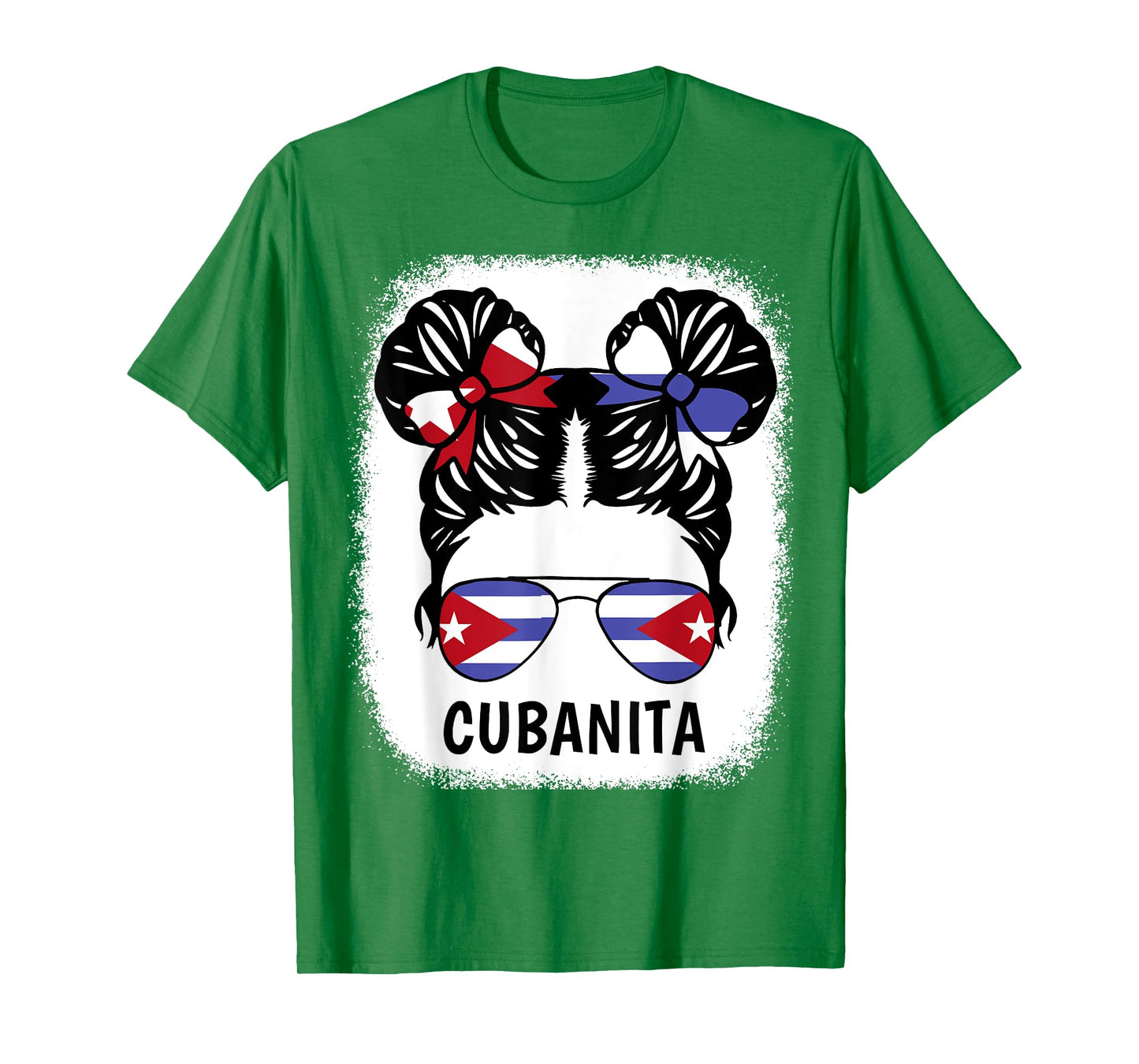 Cubanita Shirt Girl Cuba Flag Cuban Women Hispanic Heritage T-Shirt
