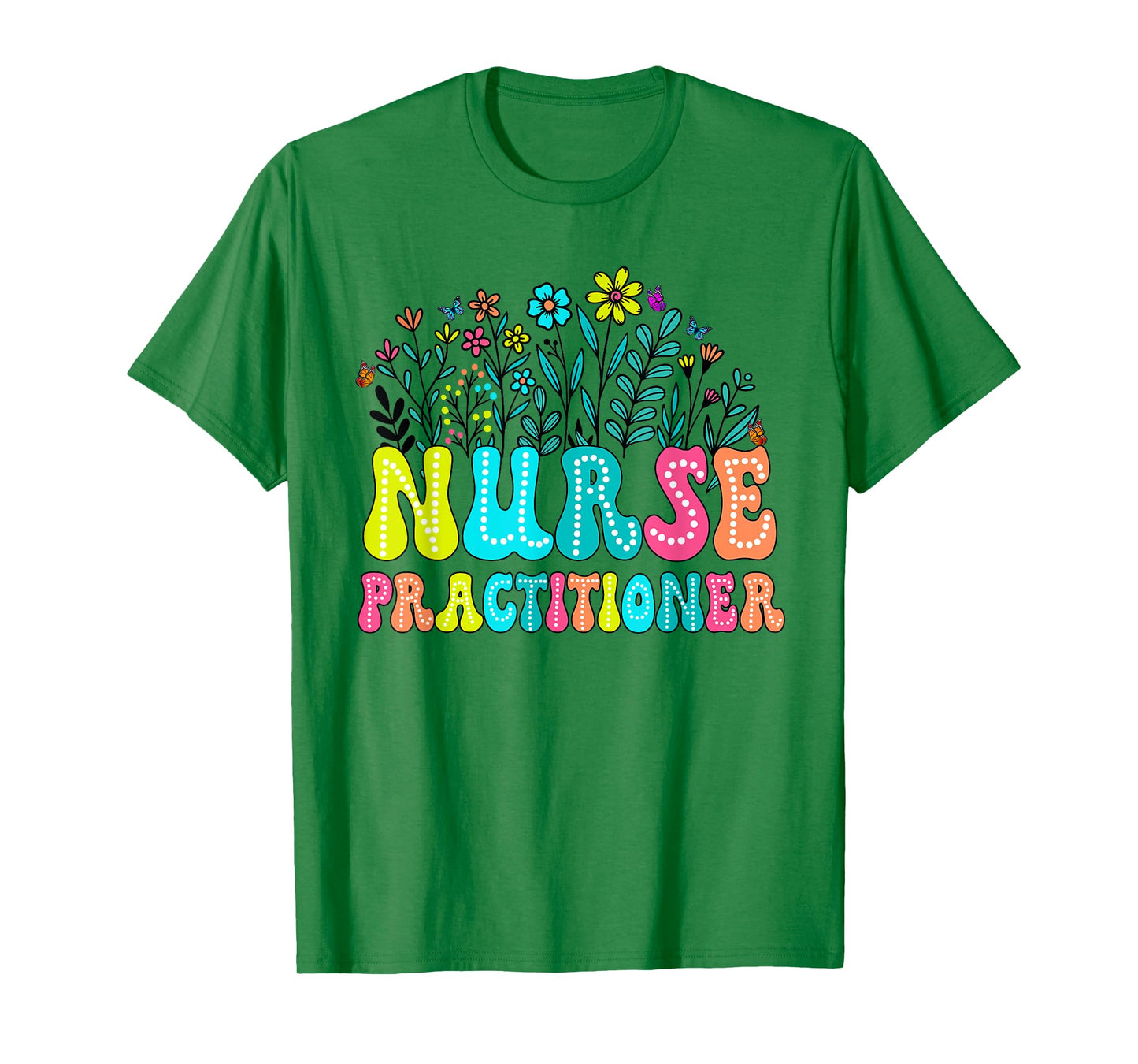 Nurse Practitioner Week Groovy Wildflower Appreciation Day T-Shirt