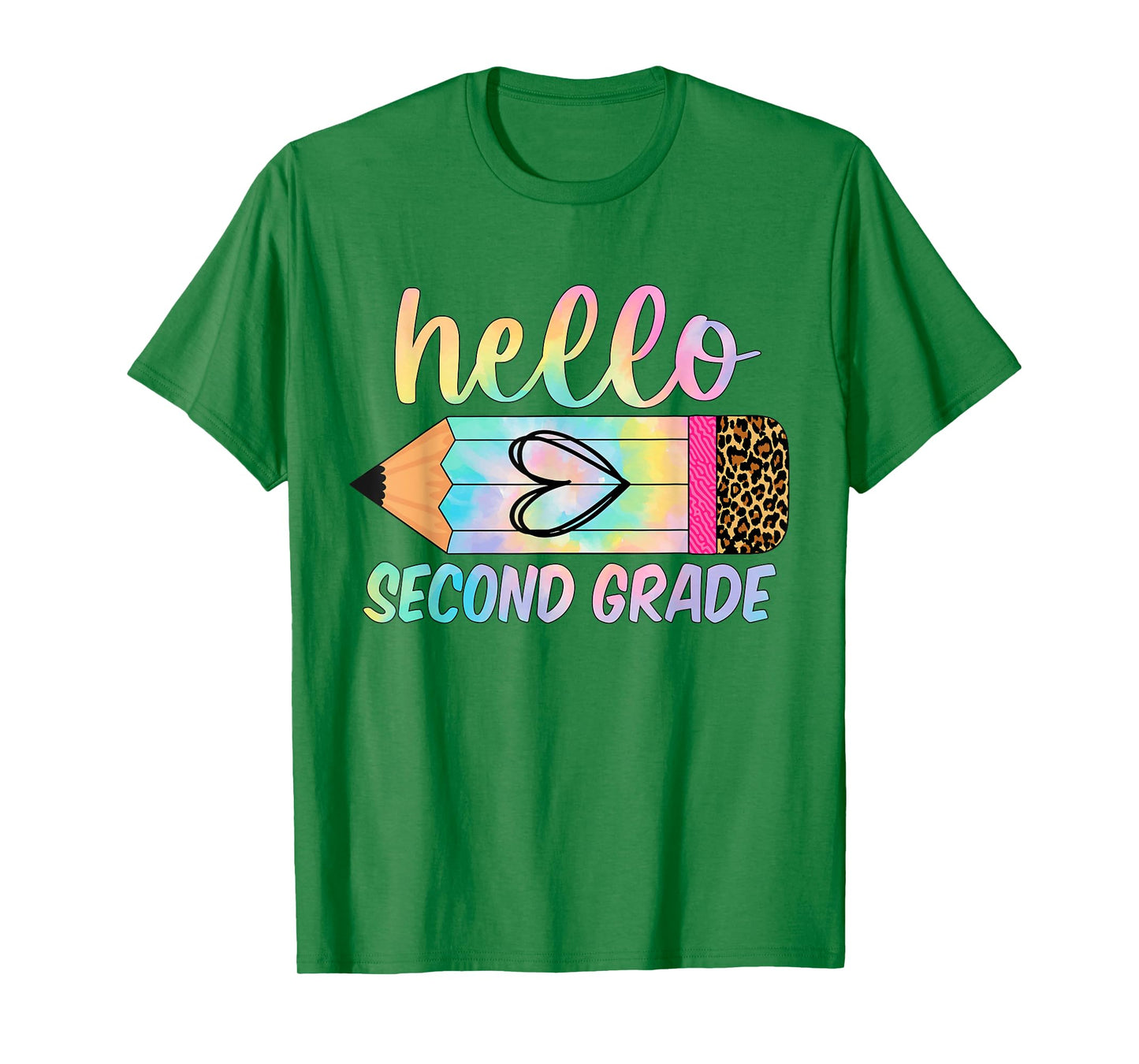 Back To School Hello second 2nd Grade Tie Dye Teacher T-Shirt