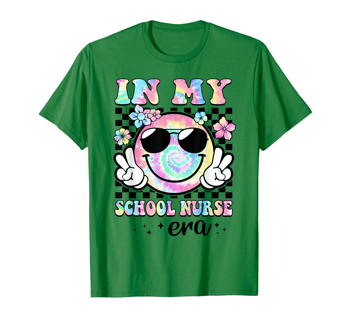In My School Nurse Era Groovy Retro Back To School Funny T-Shirt