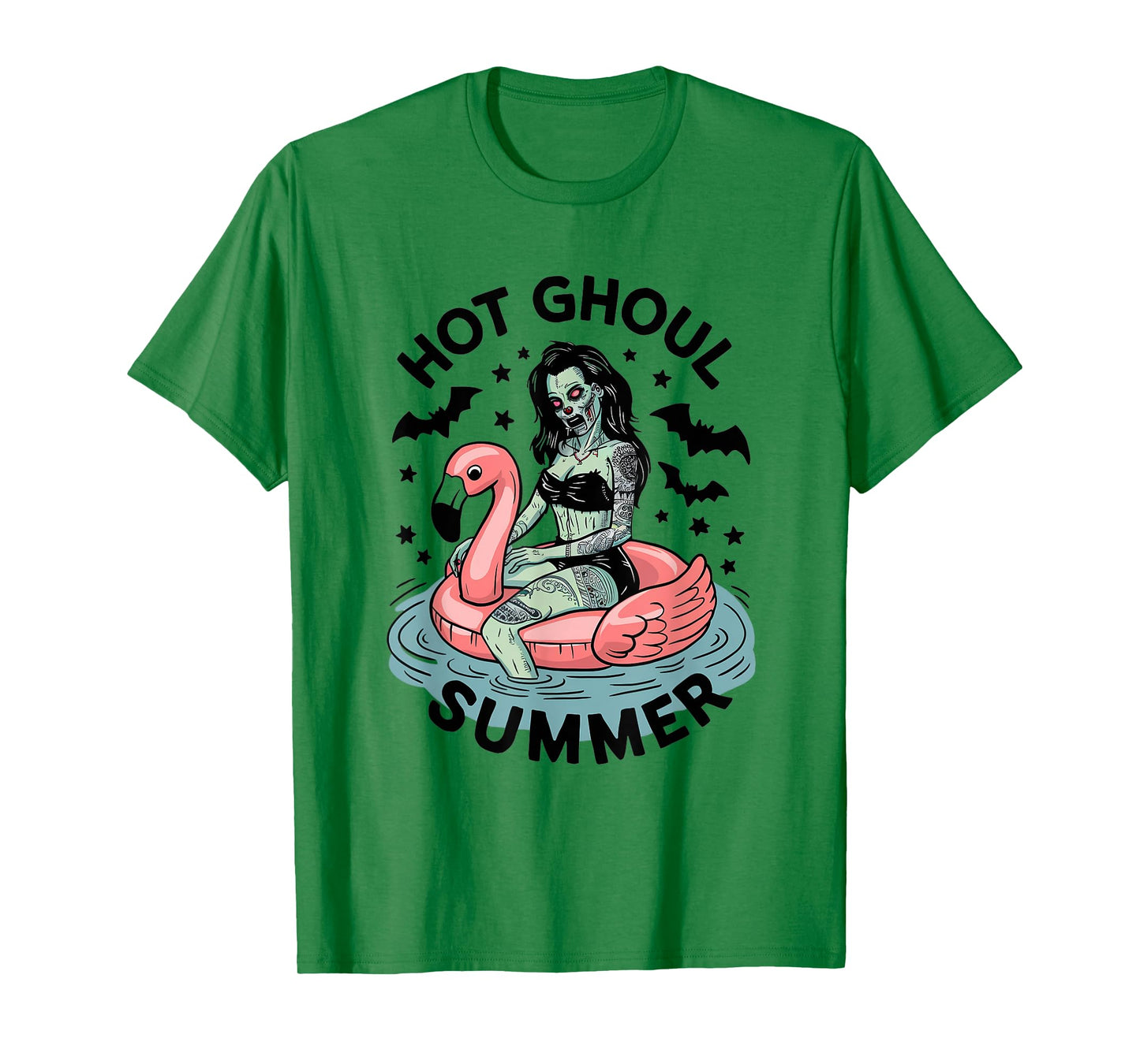 Hot Ghoul Summer Funny Zombie Gothic Spooky Retro Halloween T-Shirt