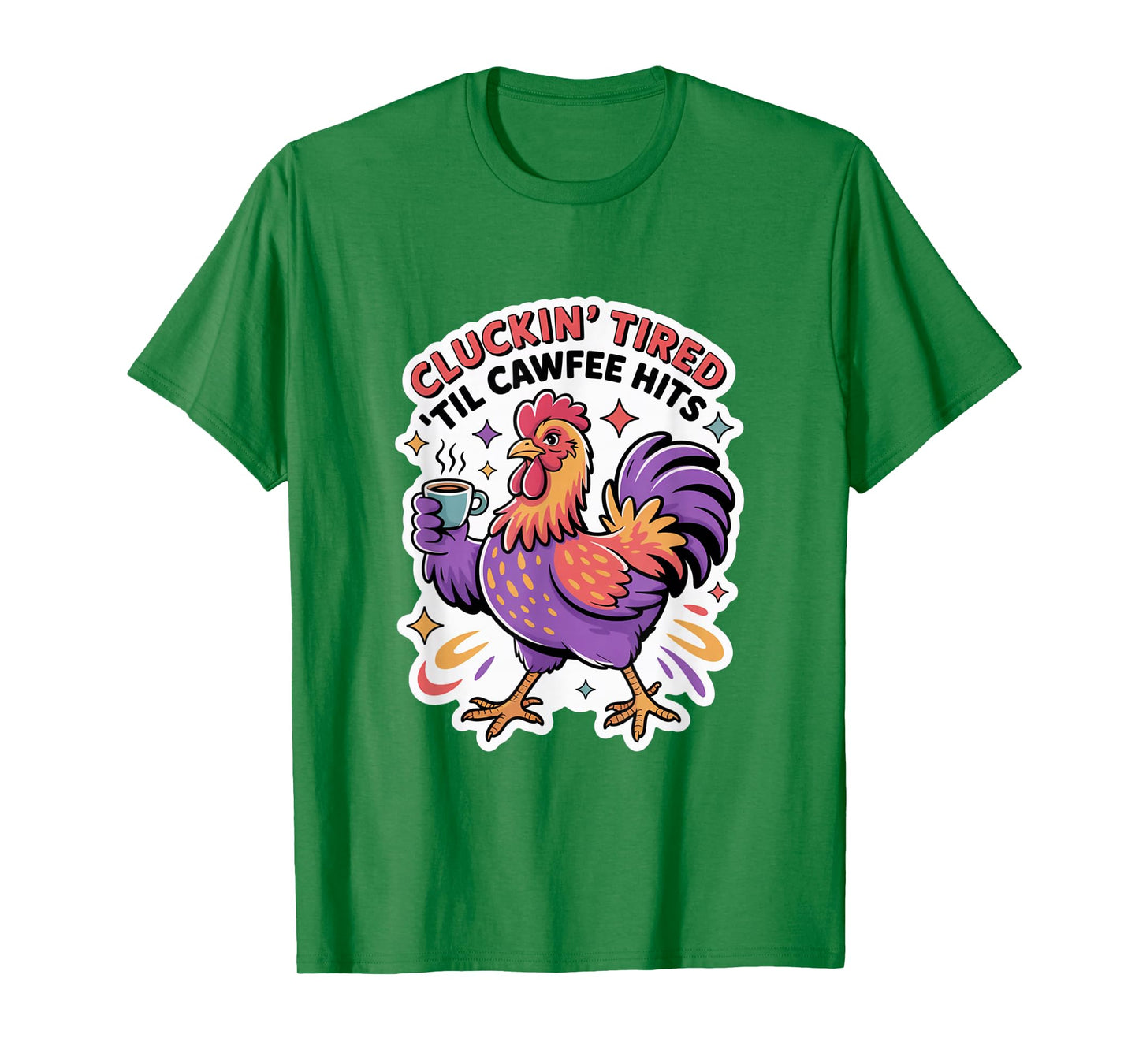 Funny Coffee Lover F-CAW-F Cawfee T-Shirt