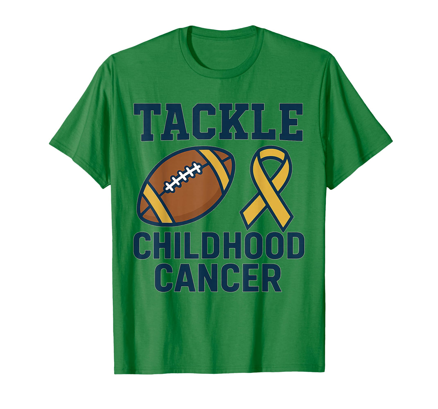 Childhood Cancer Awareness Tackle Football DIPG T-Shirt