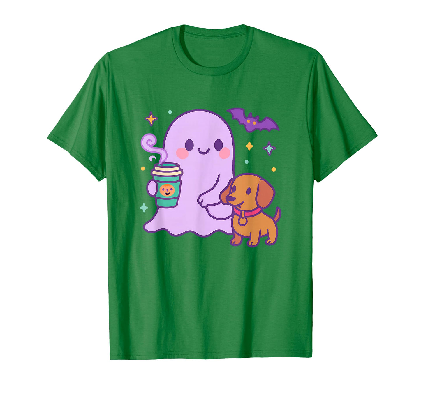 Funny Dachshund Ghost Halloween Spooky Season Weenie Dog T-Shirt