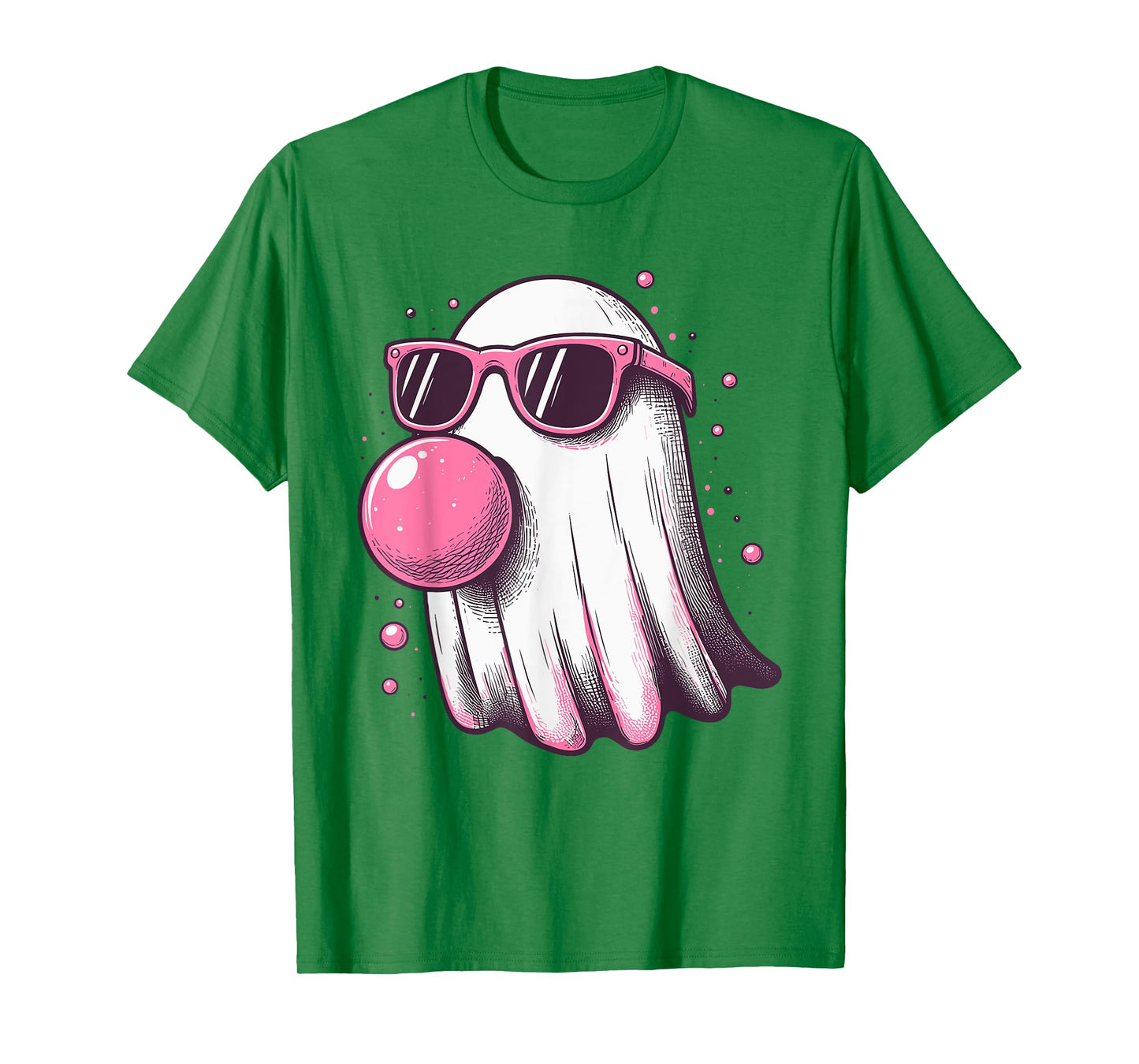 Ghost Bubble Gum Sunglasses Happy Halloween Boo Men Women T-Shirt