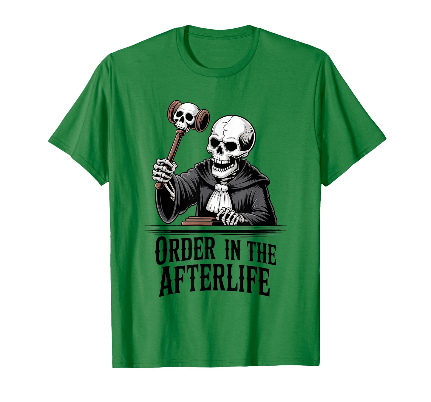 Skeleton Lawyer Halloween Funny Spooky Court T-Shirt