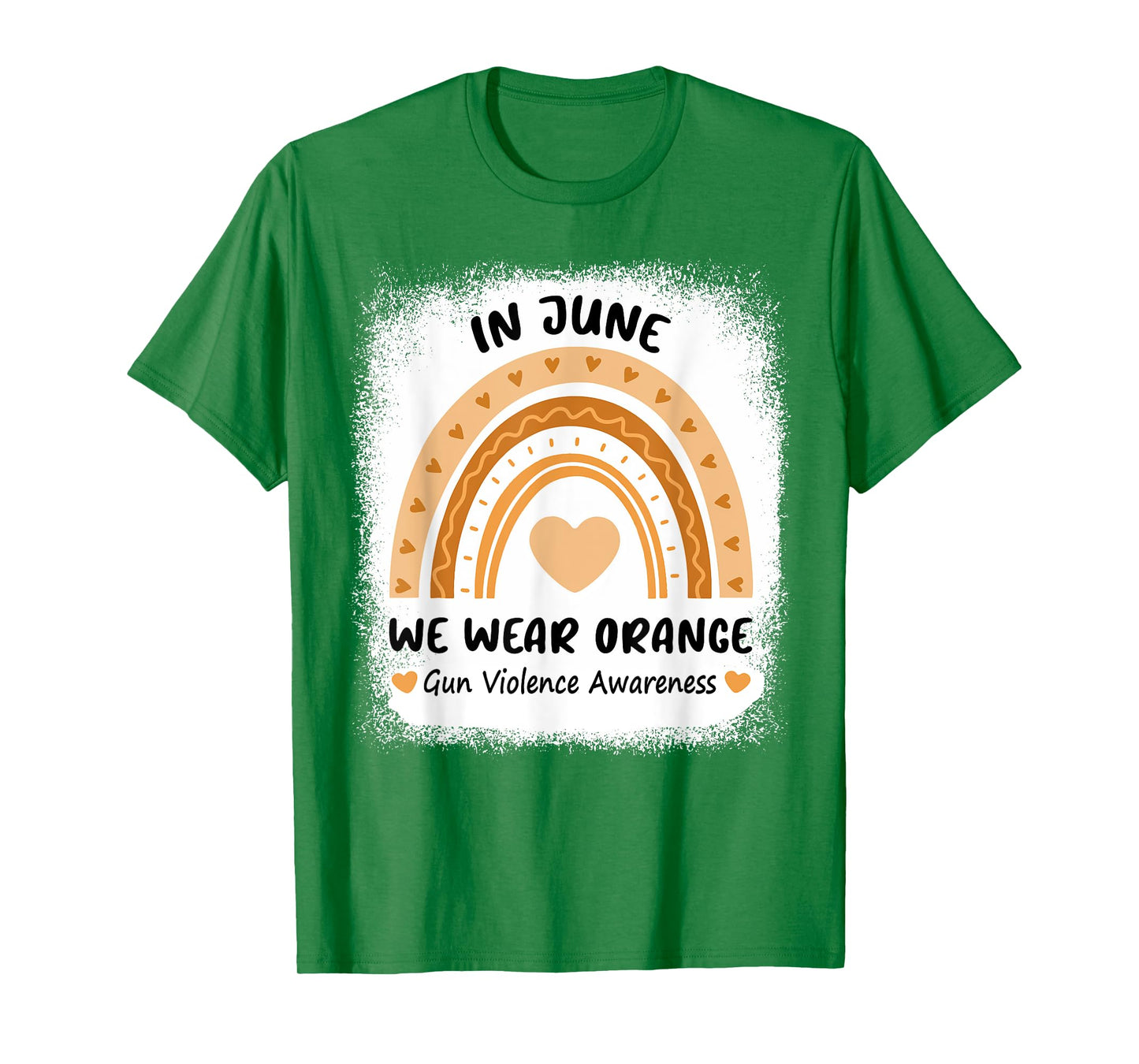 Rainbow In June We Wear Orange Gun Violence Awareness Day T-Shirt
