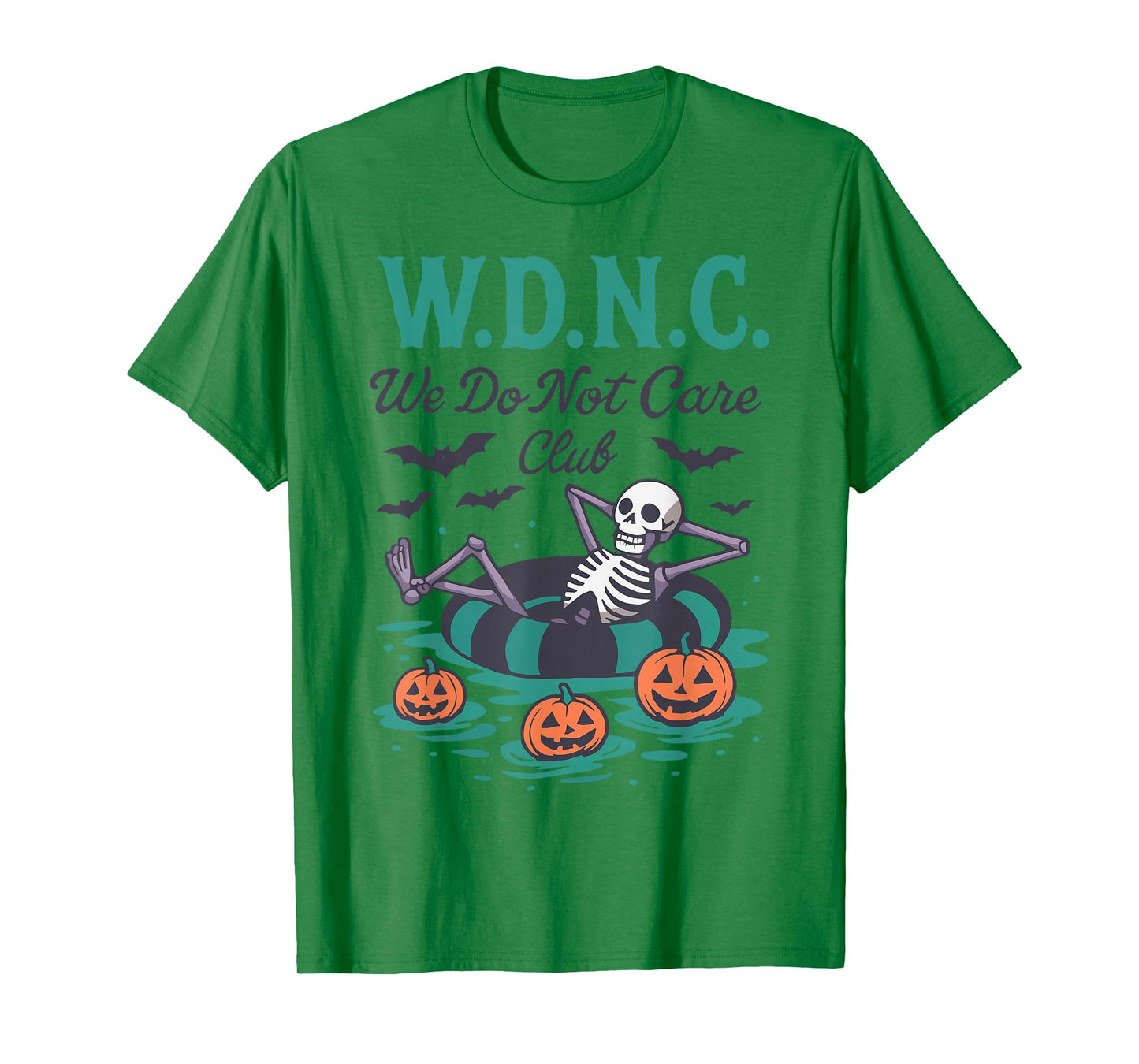 We Do Not Care WDNC Skeleton Float Summer Halloween T-Shirt