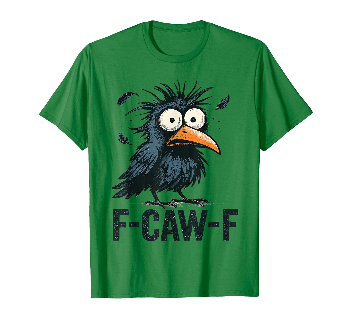 F-Caw-F Crow Funny Gothic Humor Halloween Moon T-Shirt
