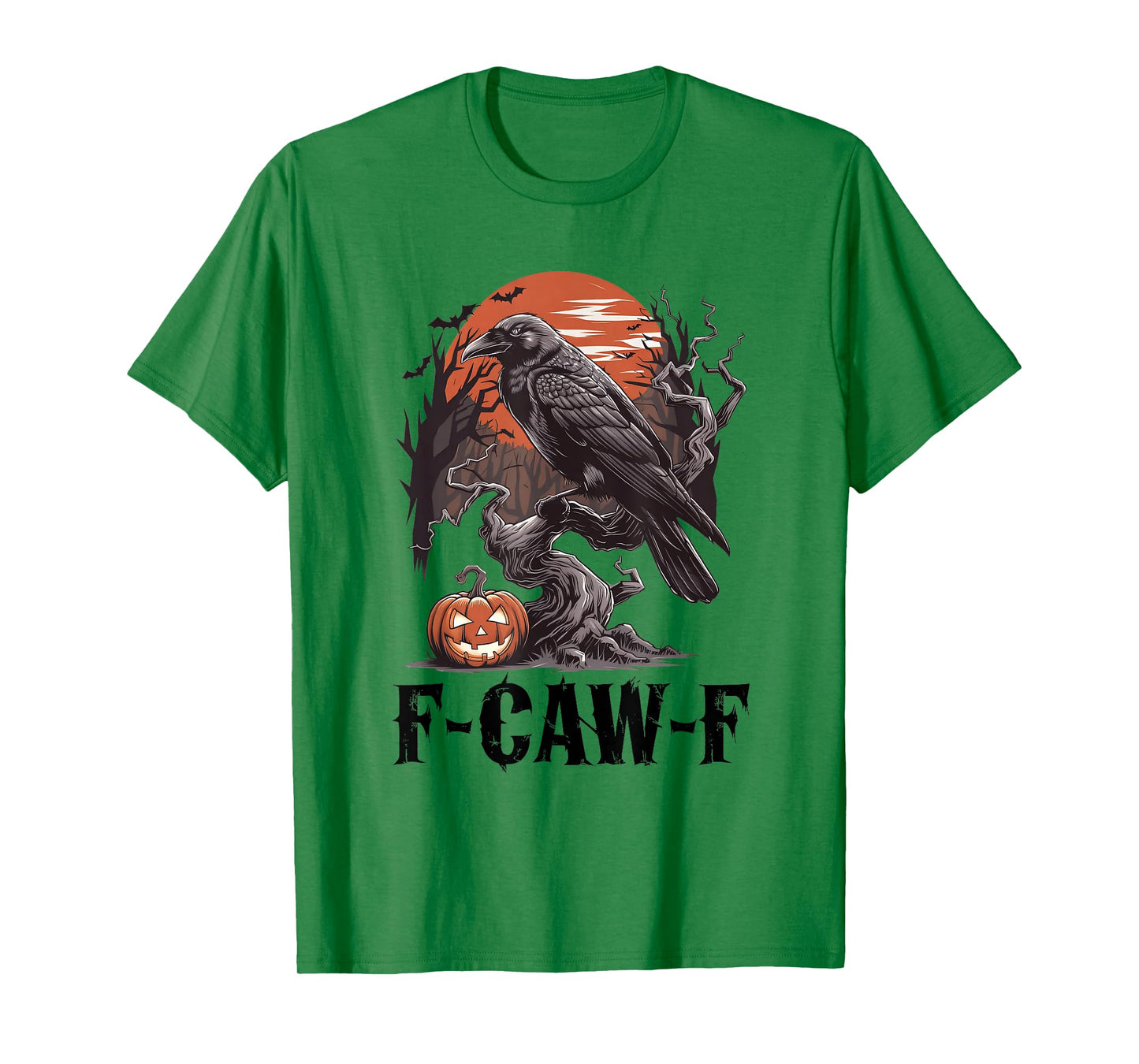 F-Caw-F Black Crow Pun Funny Bird Cawing Grunge T-Shirt