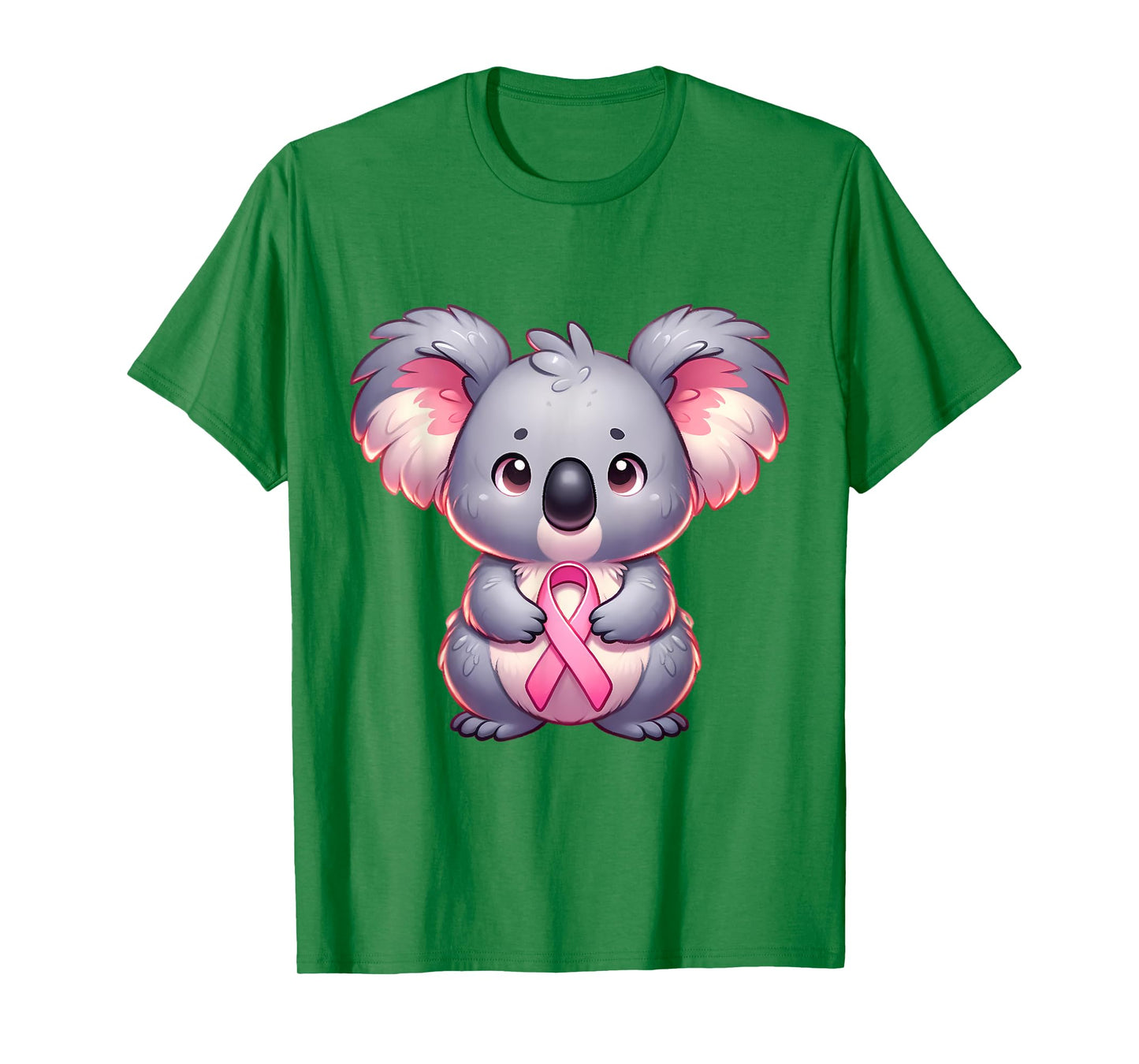Breast Cancer Awareness Cute Koala Pink Ribbon Animal T-Shirt