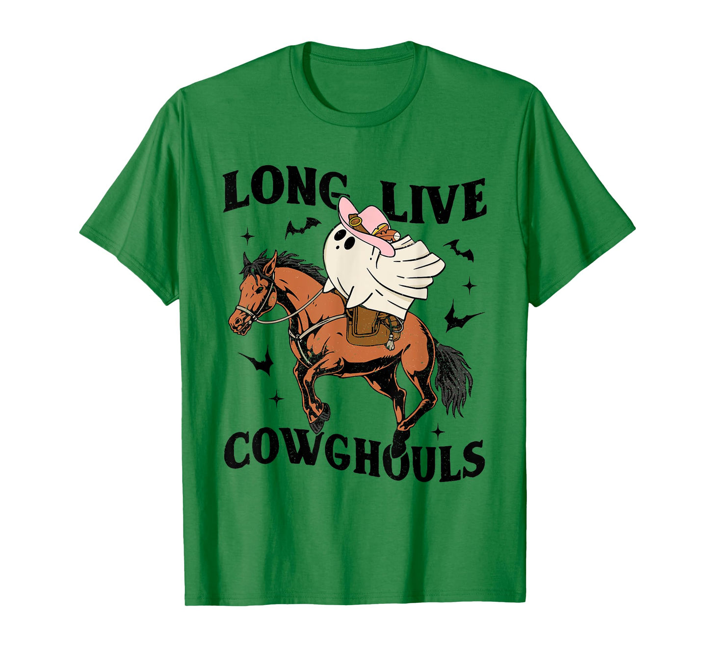 Long Live Cowghouls Halloween Cowboy Ghost Riding Horse T-Shirt