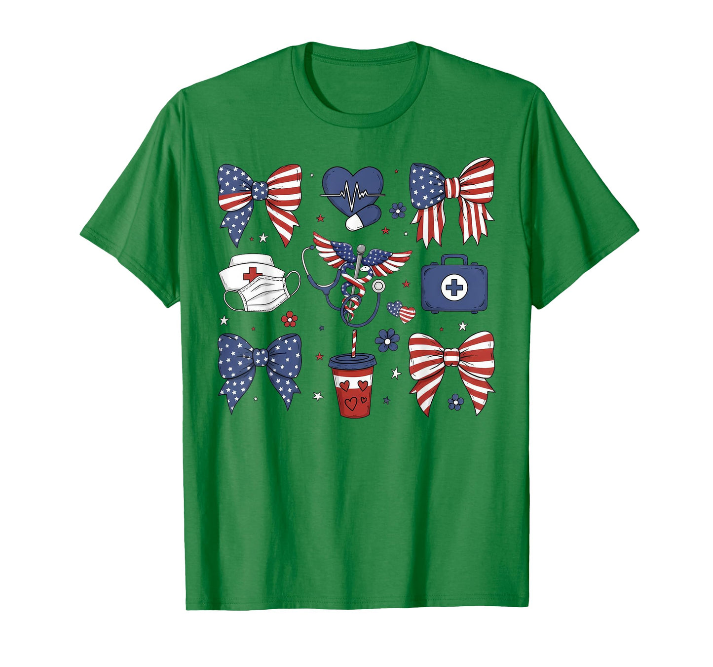 Coquette Emergency Department Patriotic ER Nurse 4th Of July T-Shirt