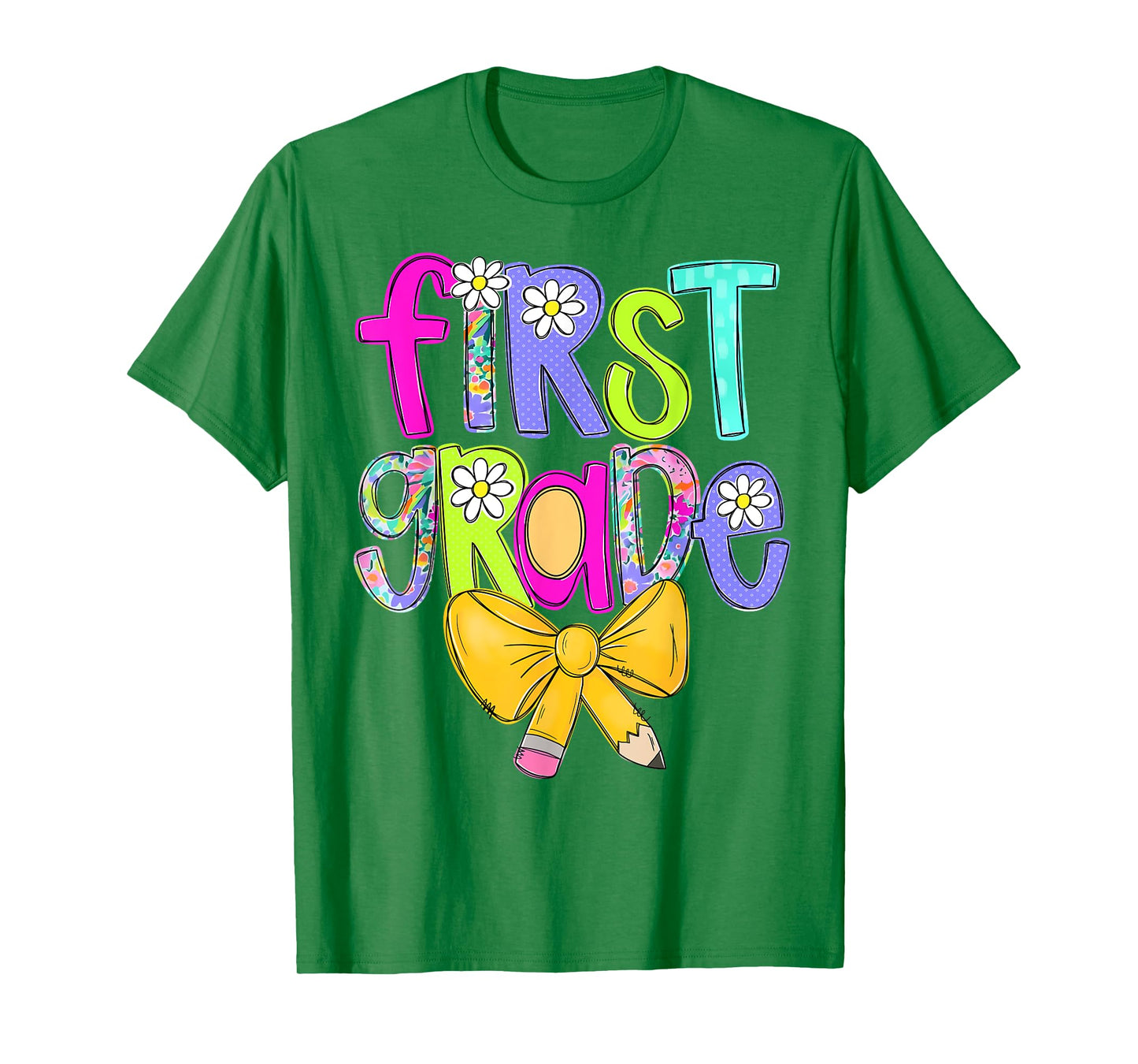 First Grade Coquette Bow Back To School First Day Of School T-Shirt
