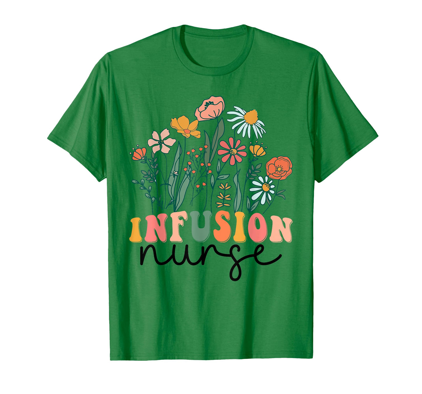 Groovy Wildflower Infusion Nurse Tees T-Shirt