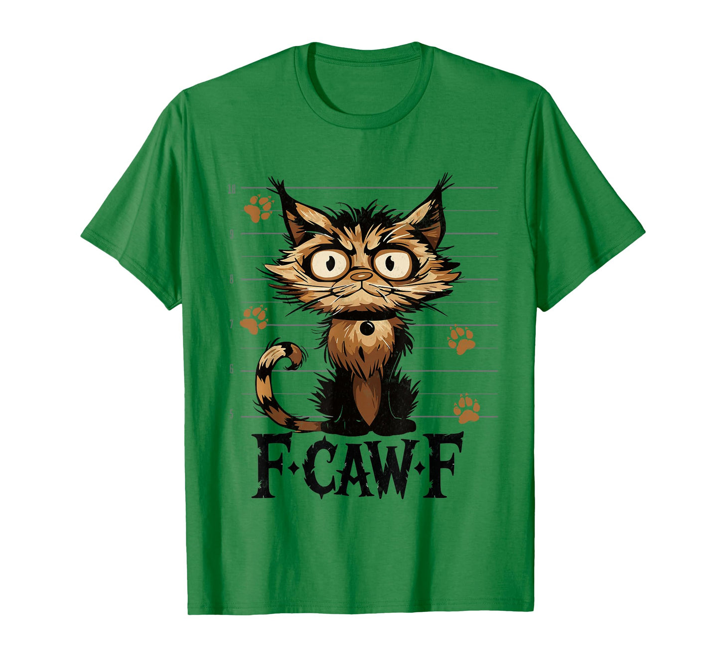 F-Caw-F Black Cat Black Cat Funny Cat F-Caw-F Tees T-Shirt