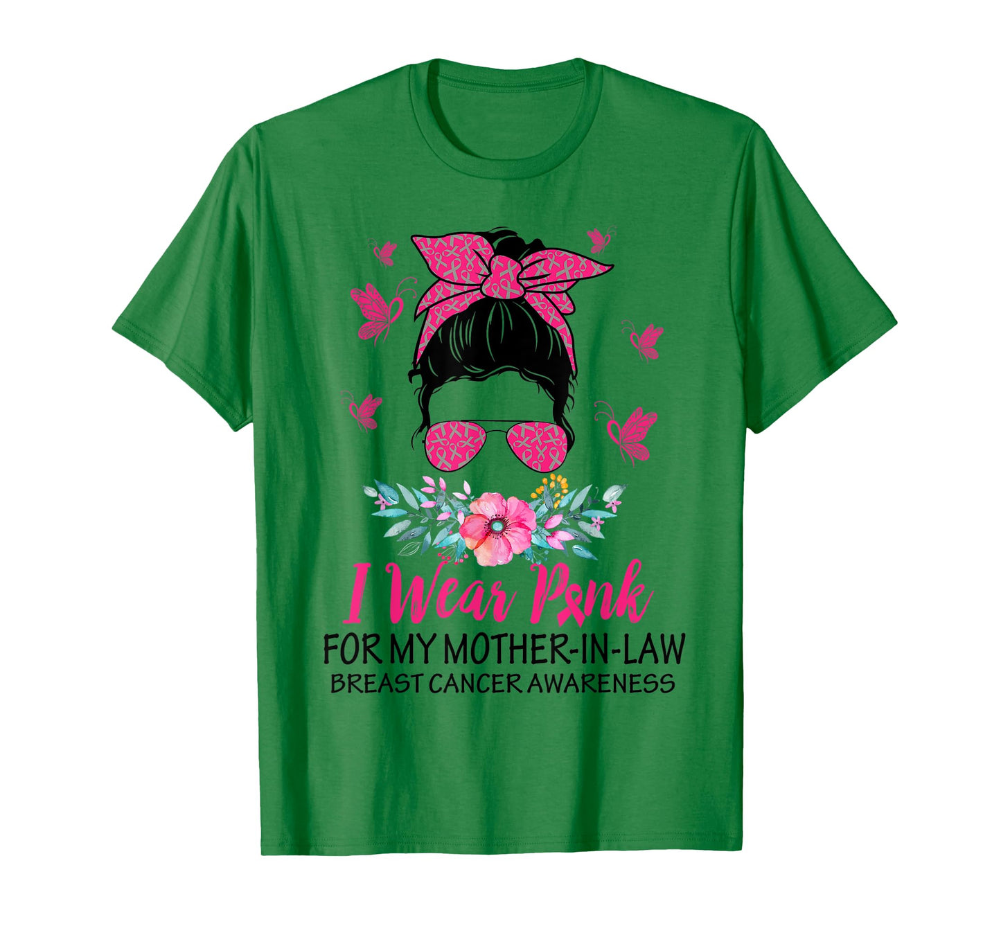 I Wear Pink for My Mother In Law Breast Cancer Awareness T-Shirt