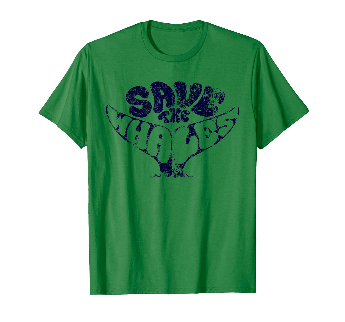 Save The Whales Distressed Vintage Environmentalist T-Shirt