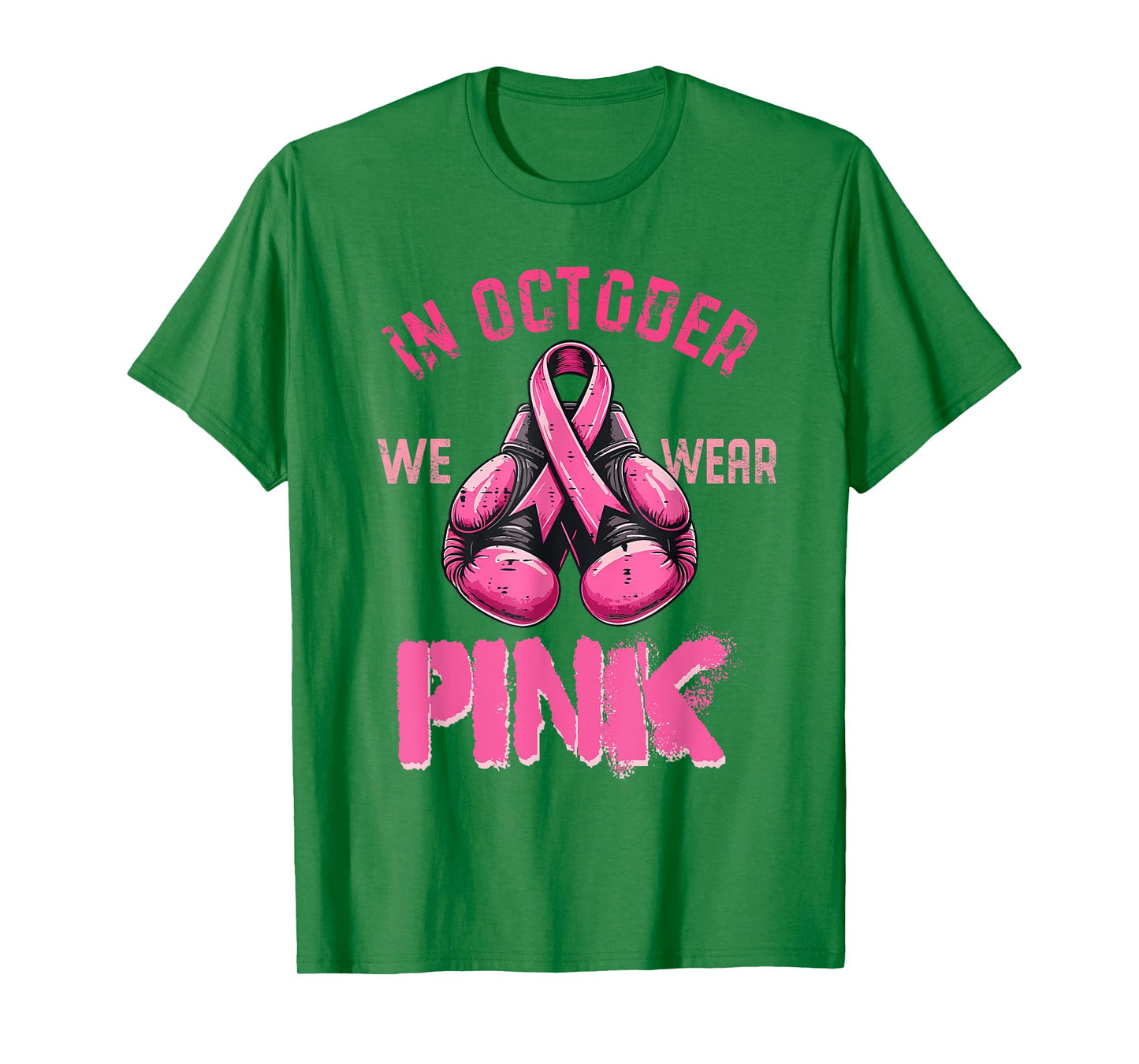 Breast Cancer Pink Boxing Gloves Survivor Pink Ribbon T-Shirt