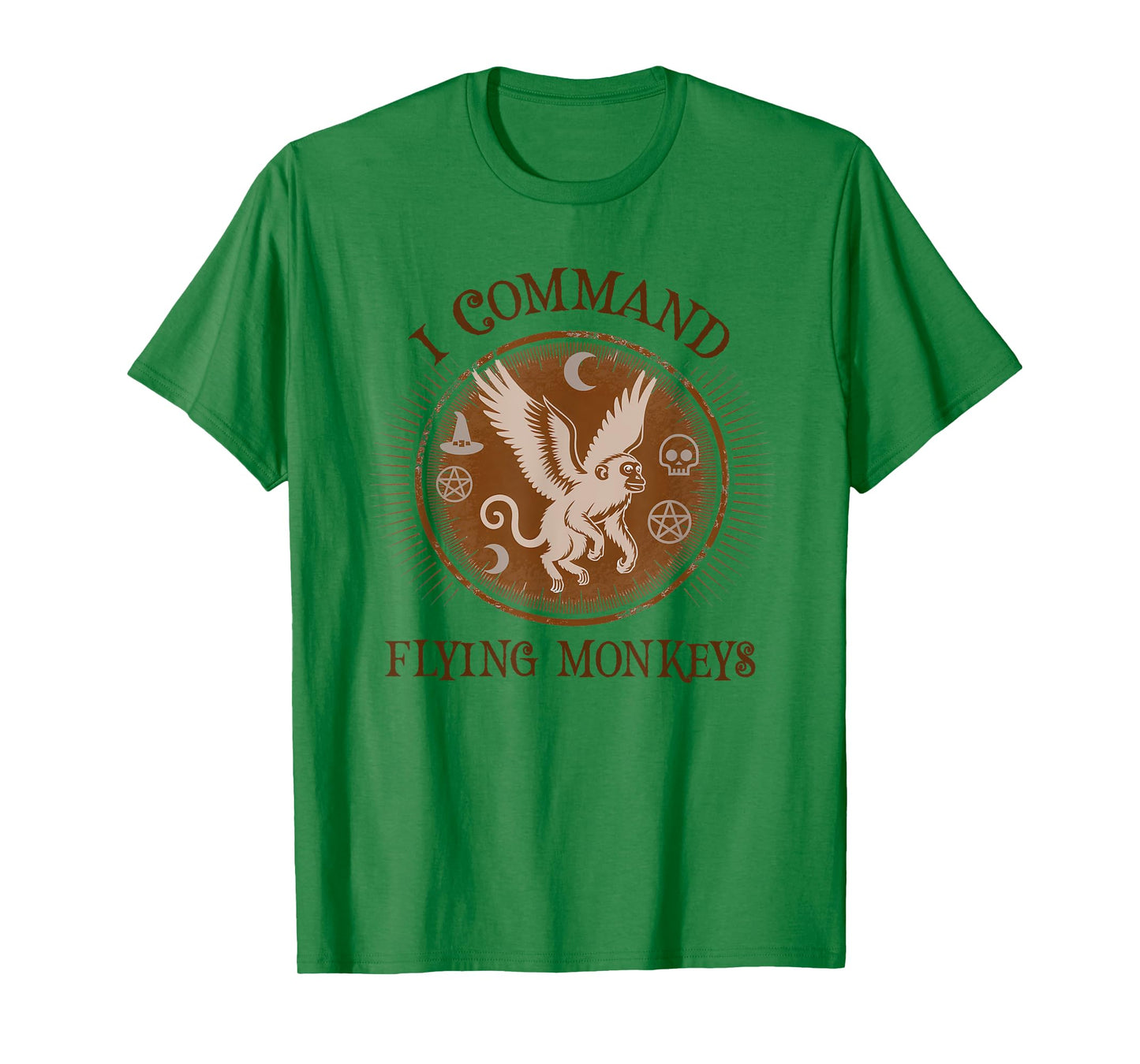 Funny Flying Monkey Trainer Witch Spooky Wizard Halloween T-Shirt