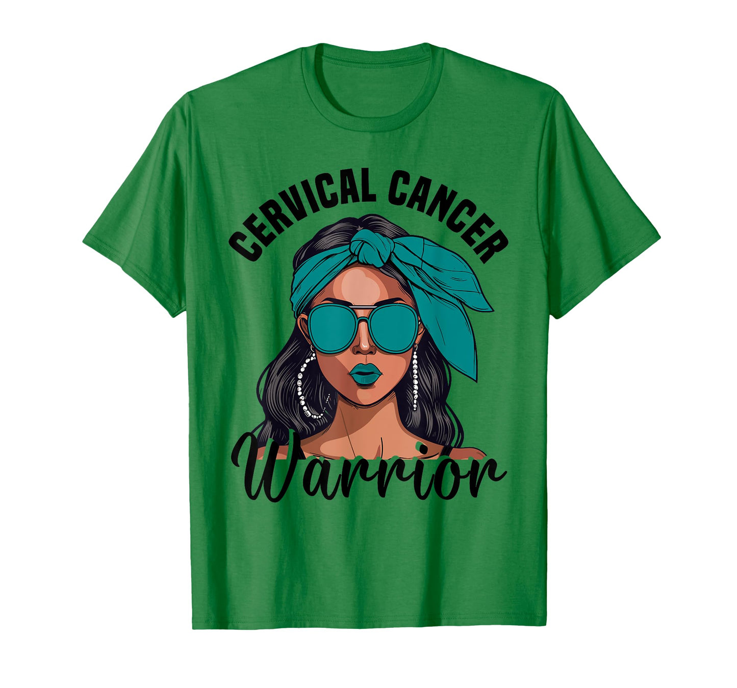 Cervical Cancer Awareness Ribbon Warrior Cervical Cancer T-Shirt