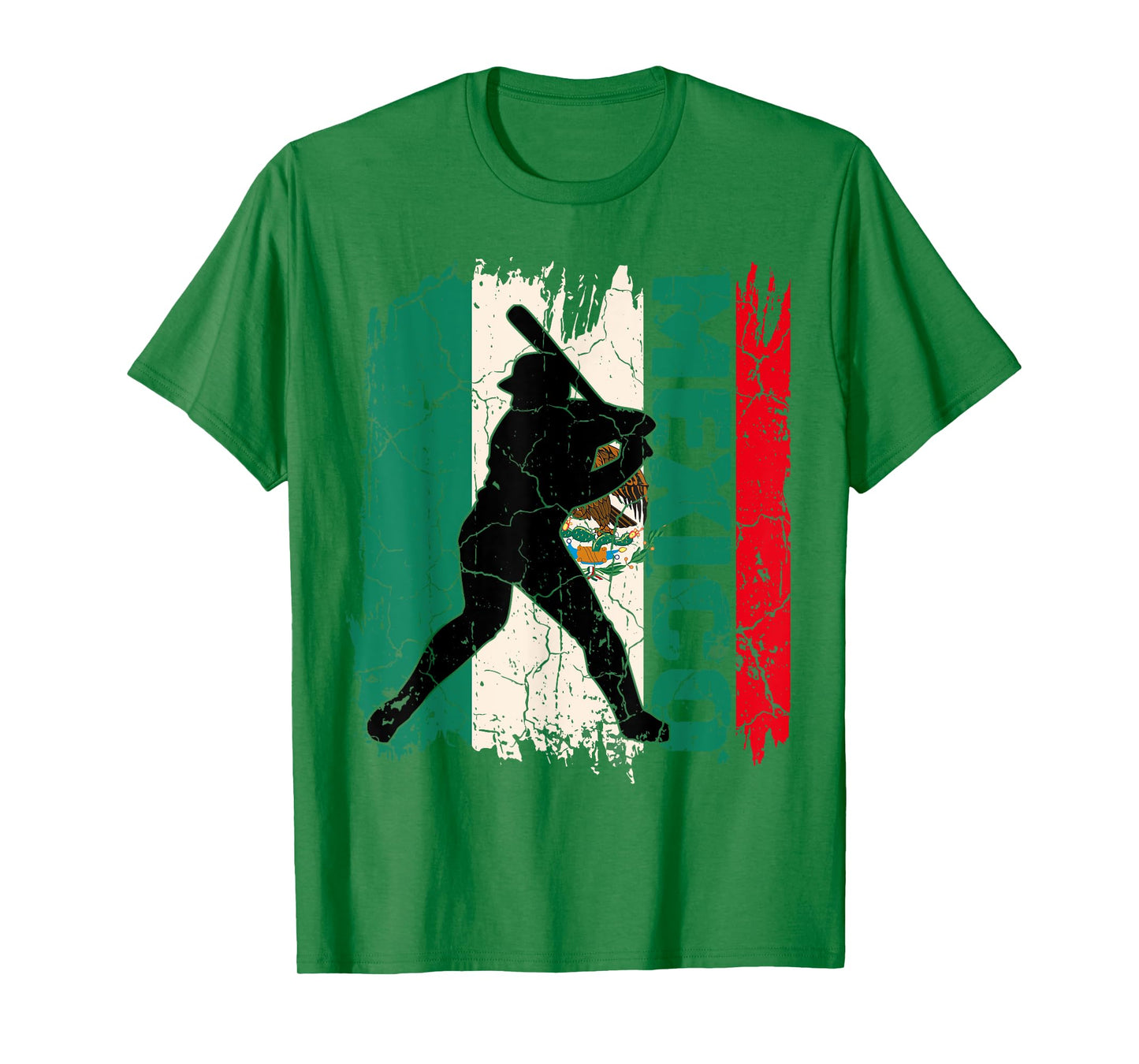 Cinco De Mayo Baseball Mexico Shirt Mexican Flag Kid Boy Men T-Shirt