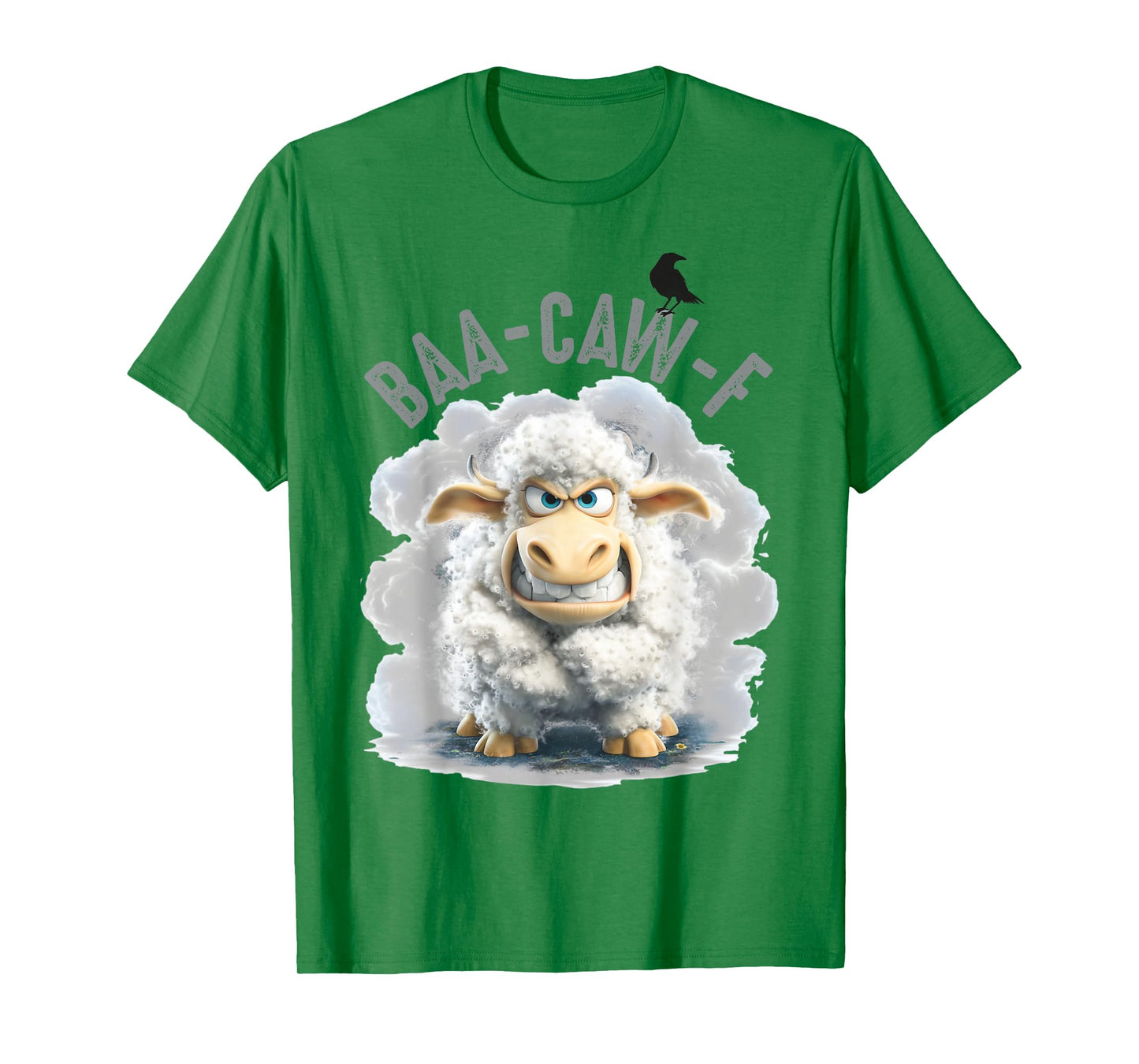 Funny Back Off – Sheep Baa + Crow Caw Pun for Introverts T-Shirt