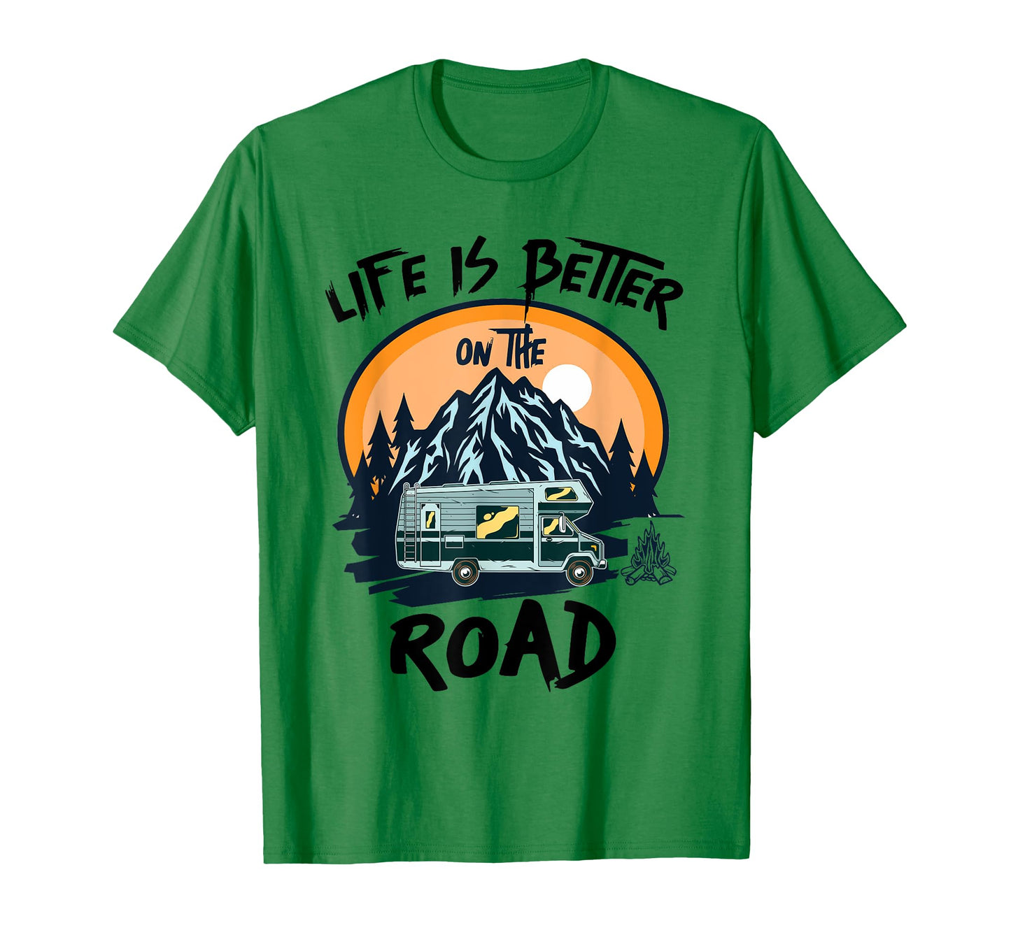 Life is Better on the Road Men, Women, Boys and Girls Travel T-Shirt