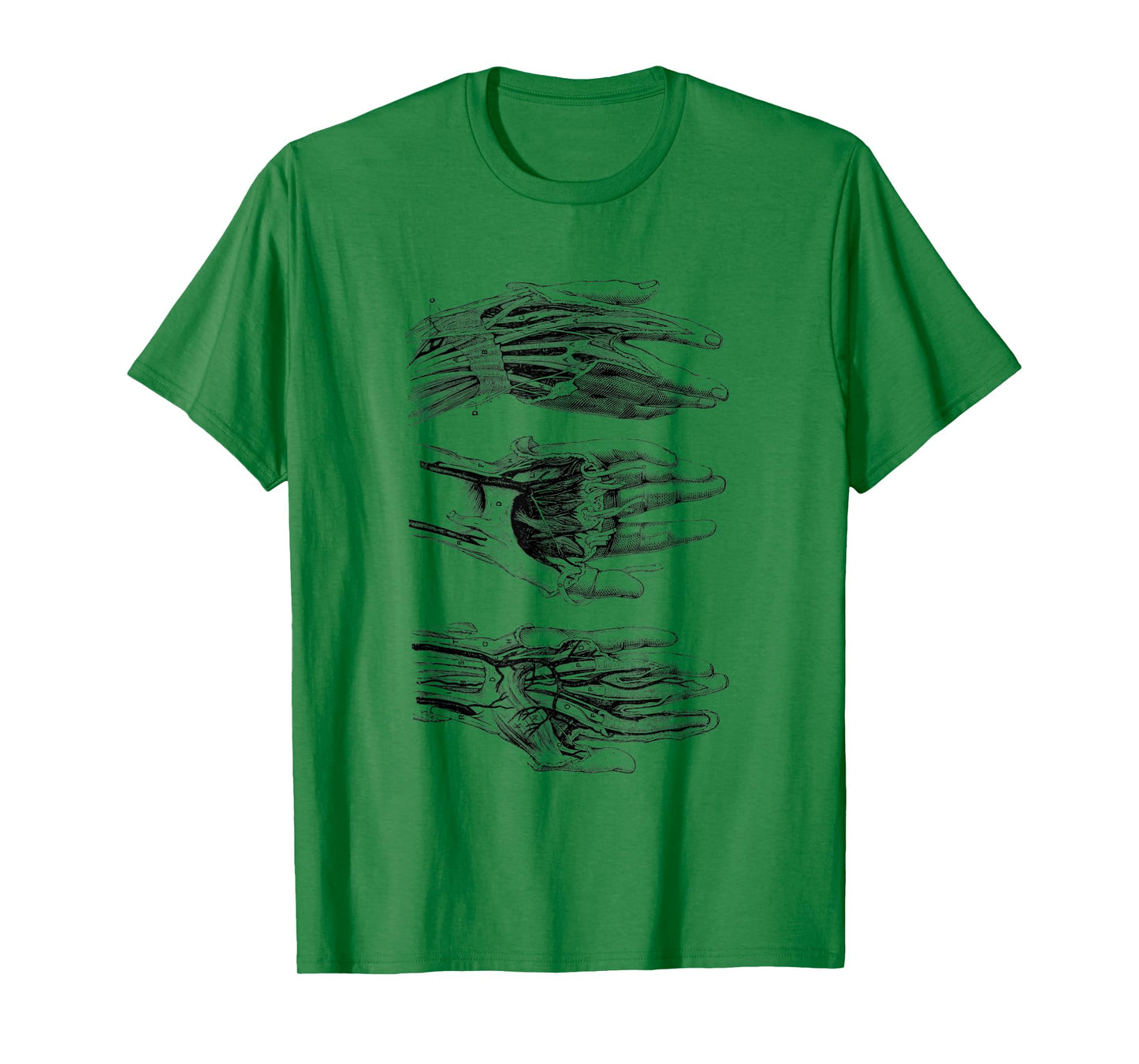 Arteries of the Human Hand Vintage Anatomy T-Shirt
