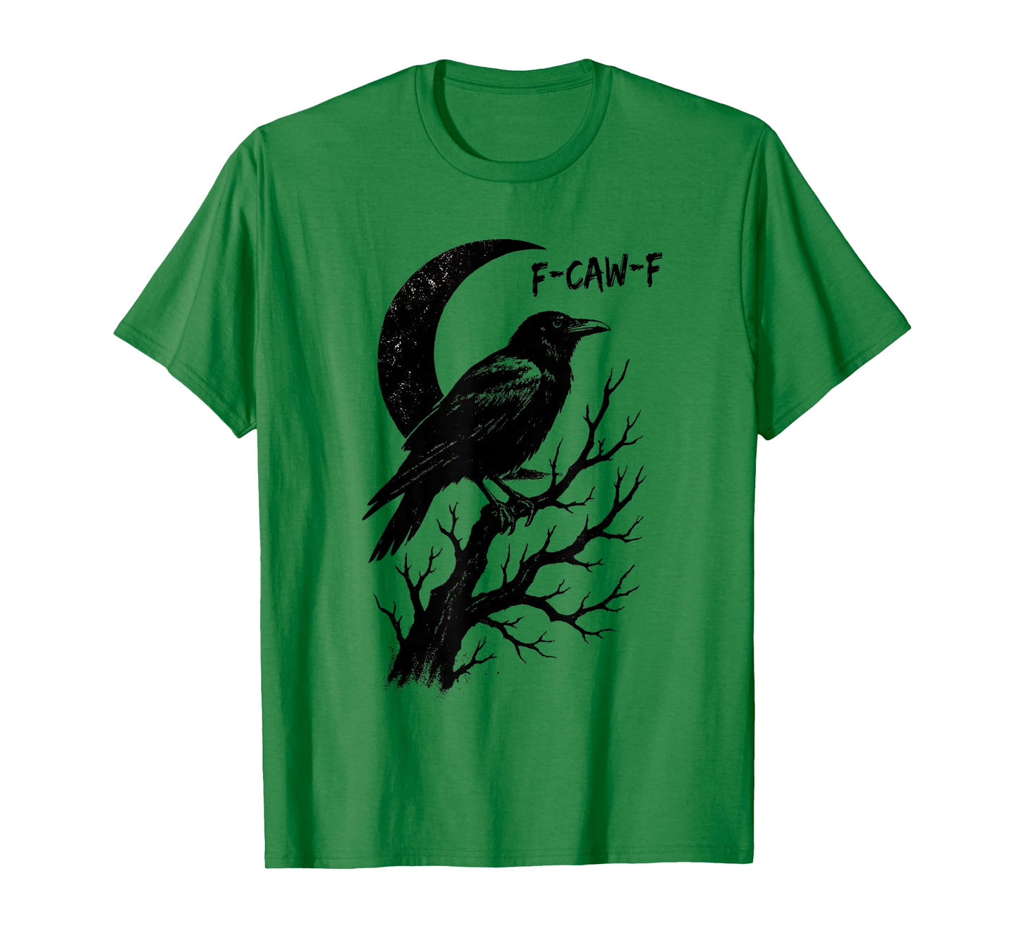 Stencil Graffiti Spray Street Art Raven Crow Moon F-CAW-F T-Shirt