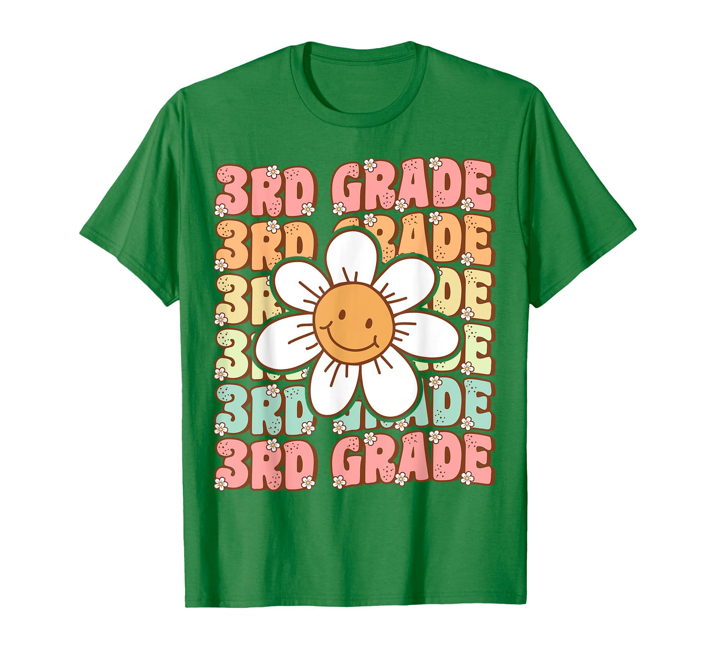 Groovy 3rd Grade Back To School First Day of Third Grade T-Shirt