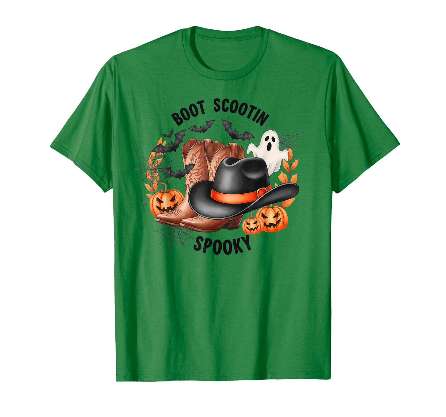 Boot Scootin' Spooky Ghost Cowboy, Cowboy Western Halloween T-Shirt