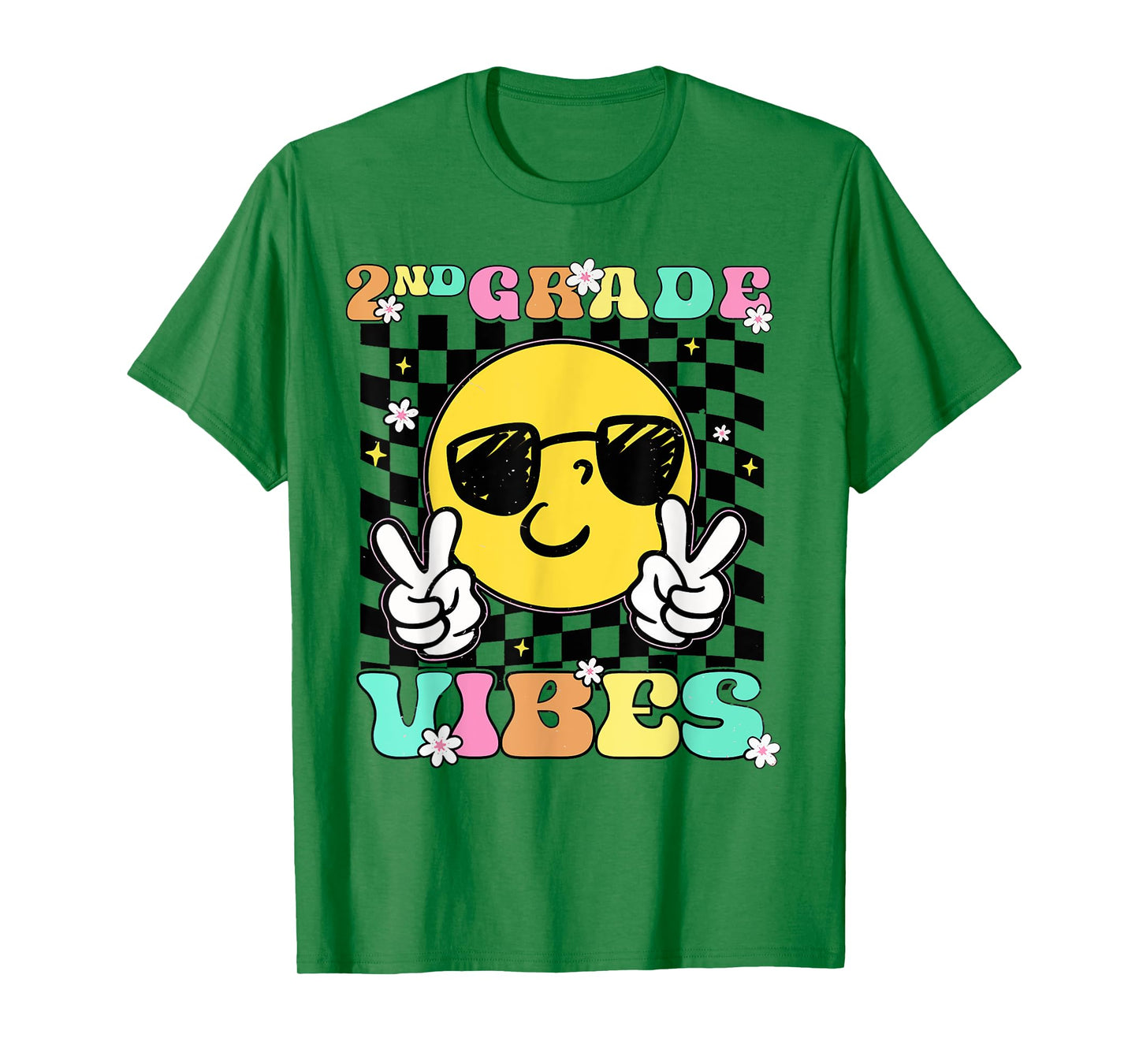 Girls 2nd Grade Vibes Back To School Second Grade T-Shirt