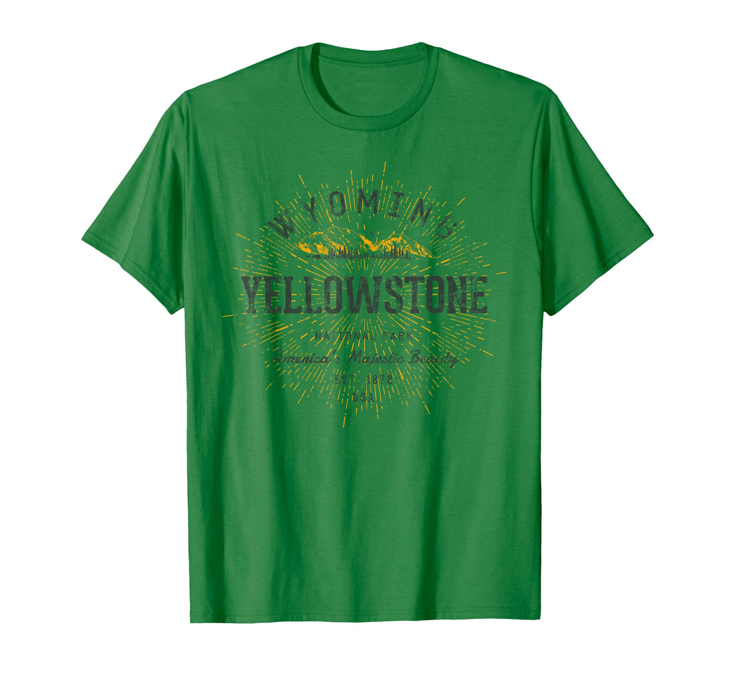 Retro Style Vintage Yellowstone National Park T-Shirt