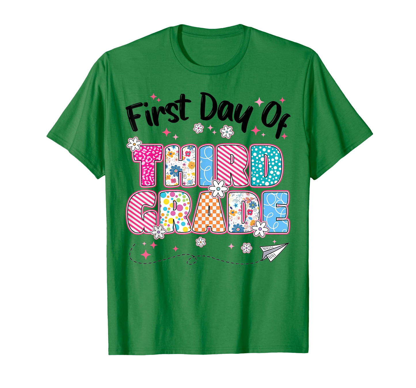 First 1st Day Of Third Grade Back To School Teachers Girls T-Shirt