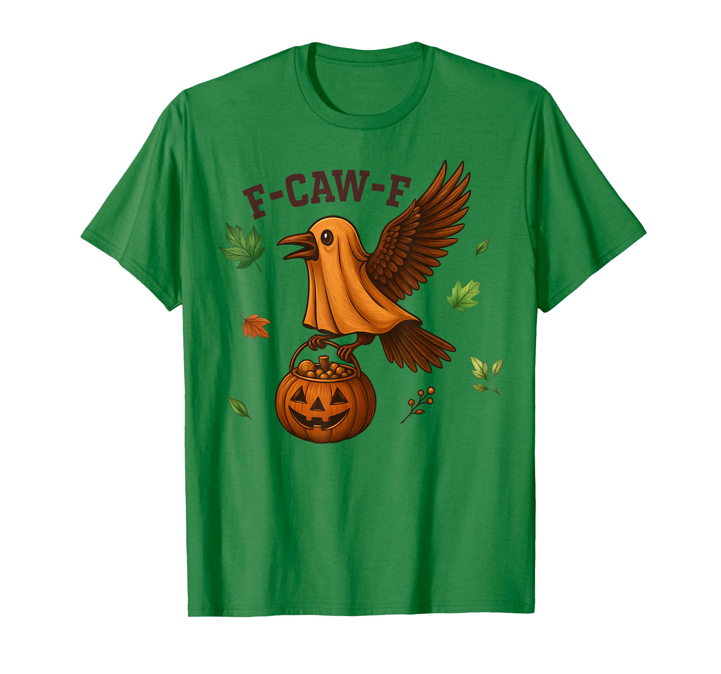 F-Caw-F Funny Raven Crow Spooky Season Halloween T-Shirt