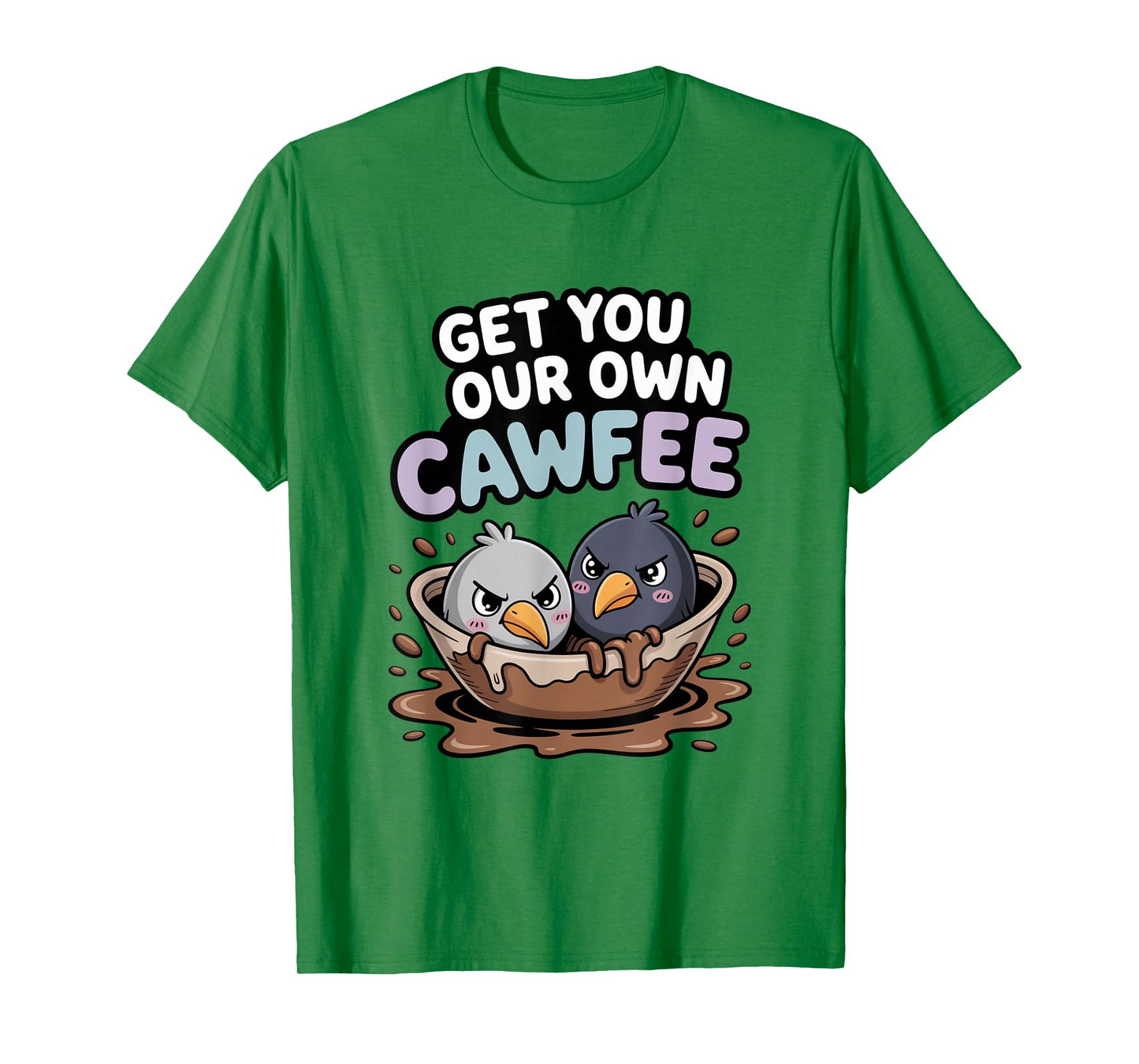 Funny Coffee Lover F-CAW-F Cawfee T-Shirt