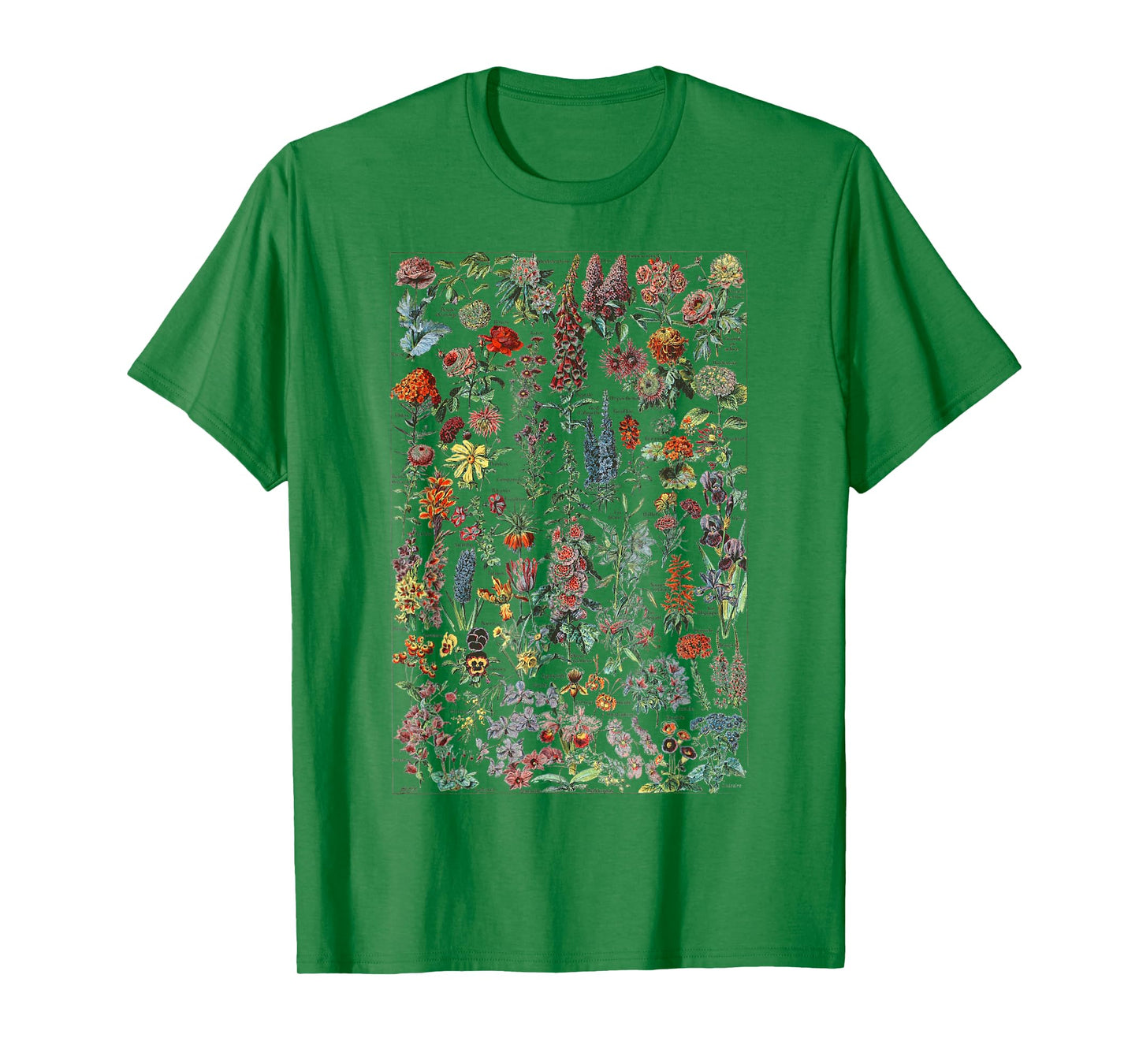 Vintage Flower Botanical Chart flower chart T-Shirt
