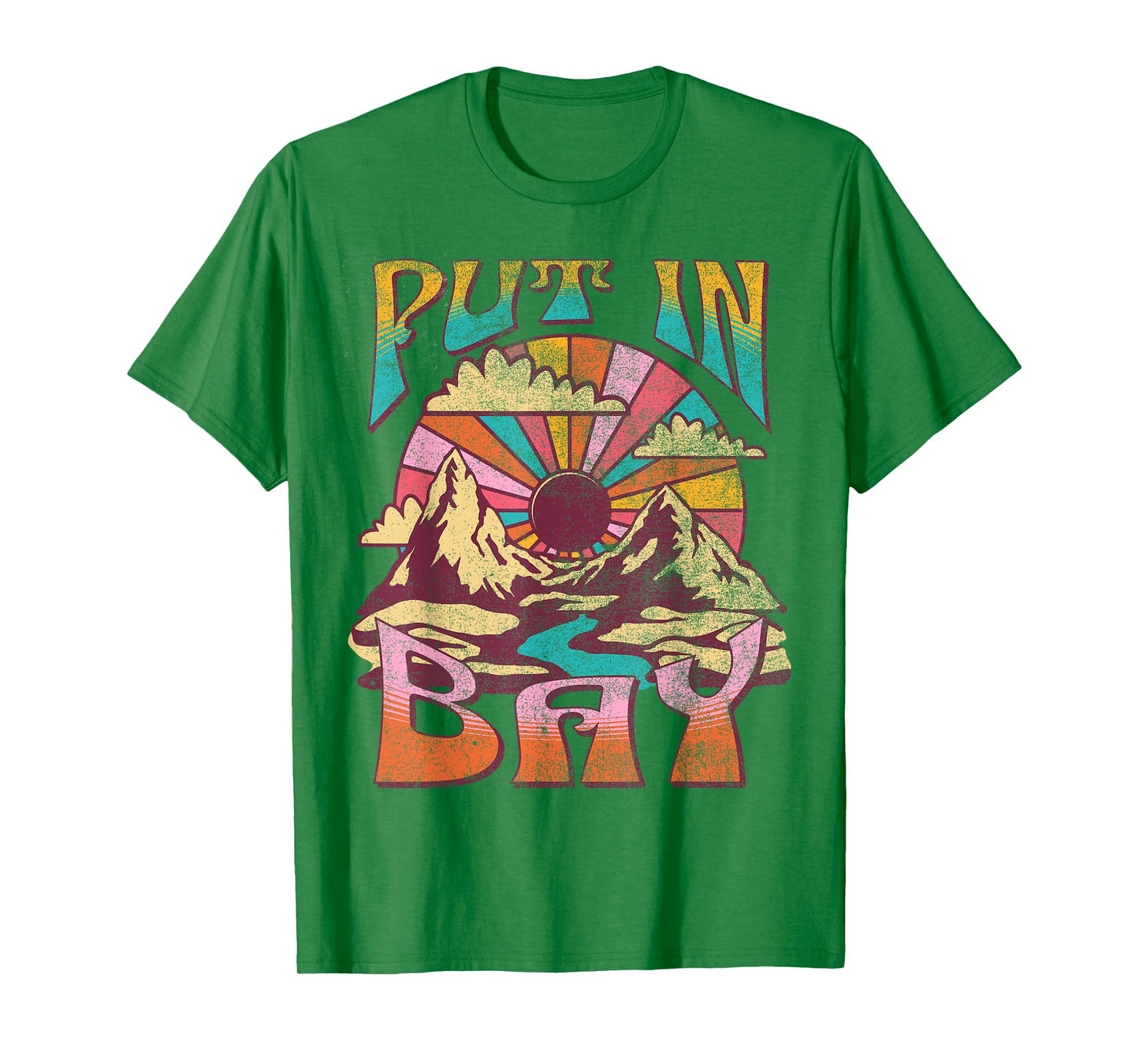 Put In Bay Ohio Nature Hiking Mountains Outdoors Vintage T-Shirt