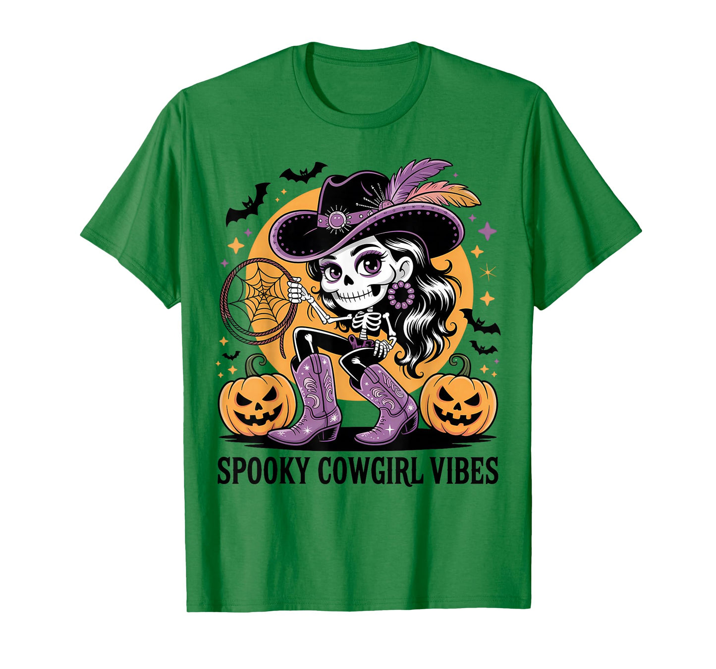 Spooky Cowgirl Vibes Halloween Costume Fun for Women T-Shirt
