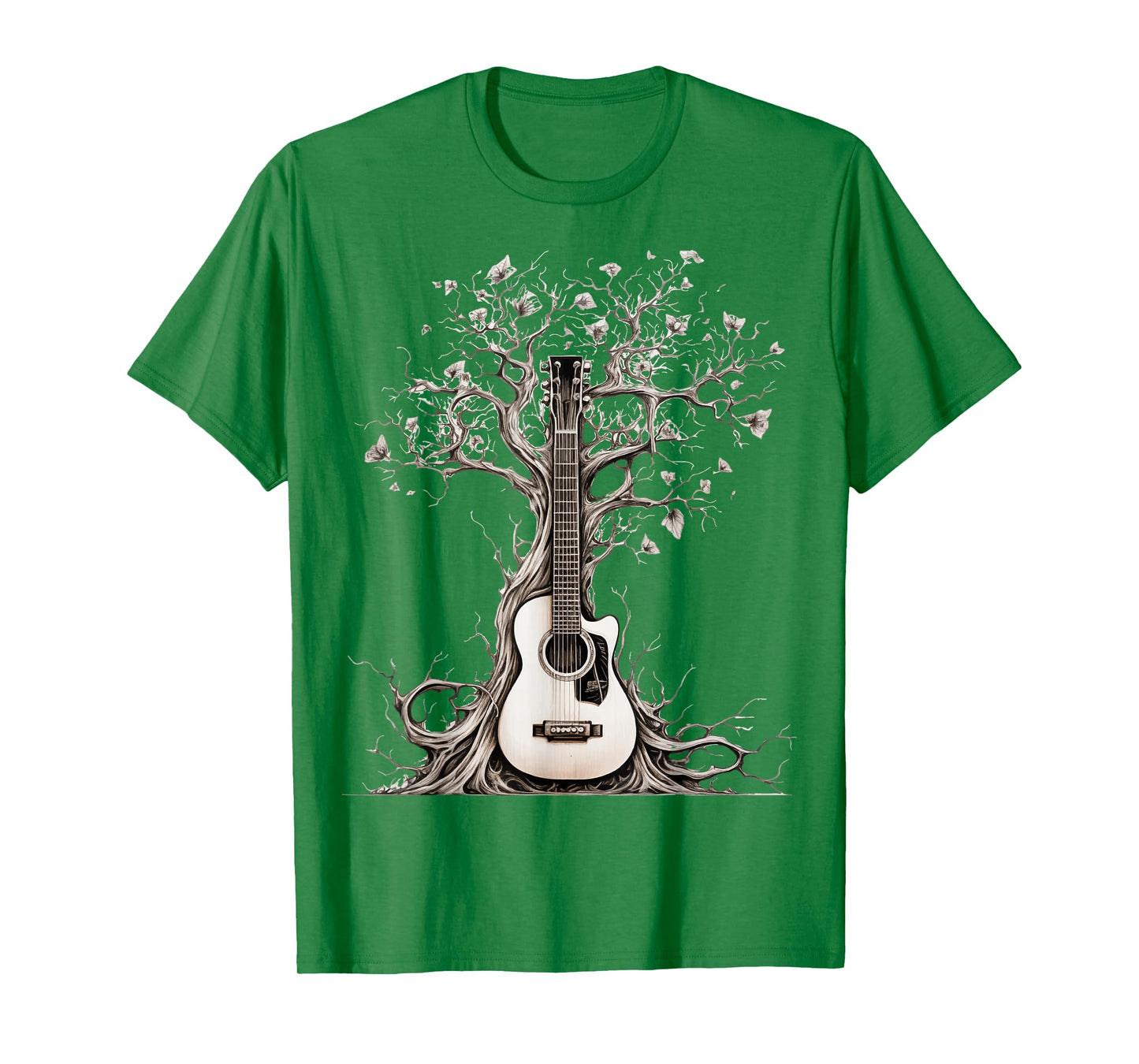 Acoustic Guitar Tree Of Life Nature Of Music Guitarist T-Shirt