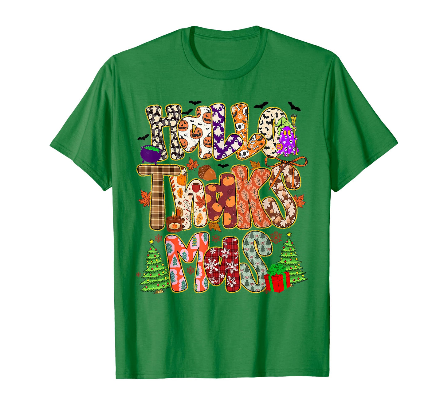 Gooses Halloween Thanksgiving Christmas Happy HalloThanksMas T-Shirt