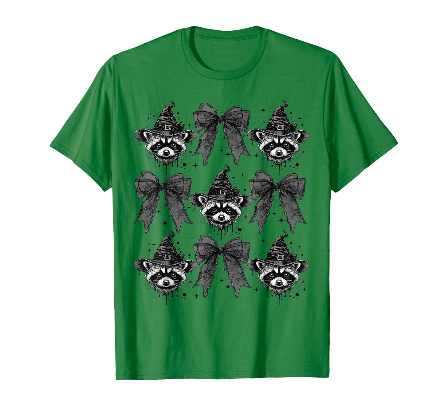 Coquette Halloween Funny Halloween Girl Coquette Raccoon T-Shirt