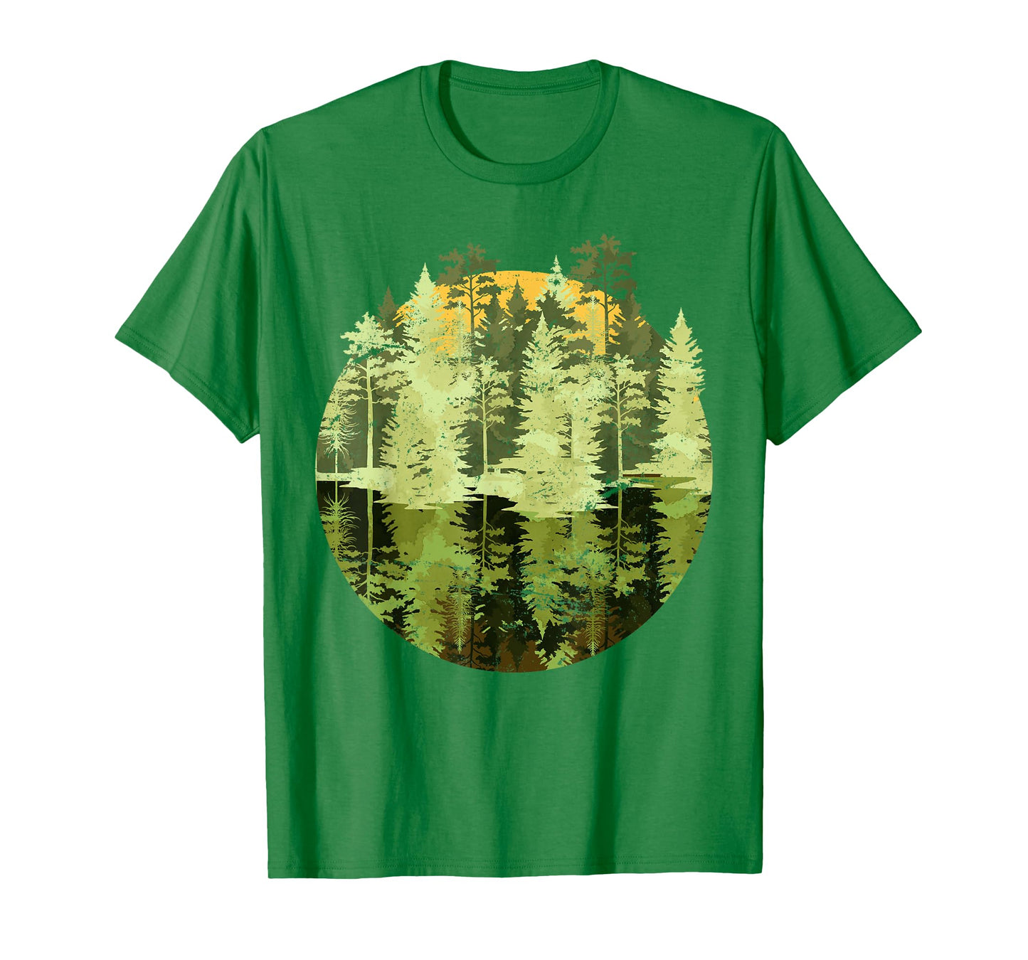 Nature Trees Reflection Outdoor Wildlife Forest T-Shirt